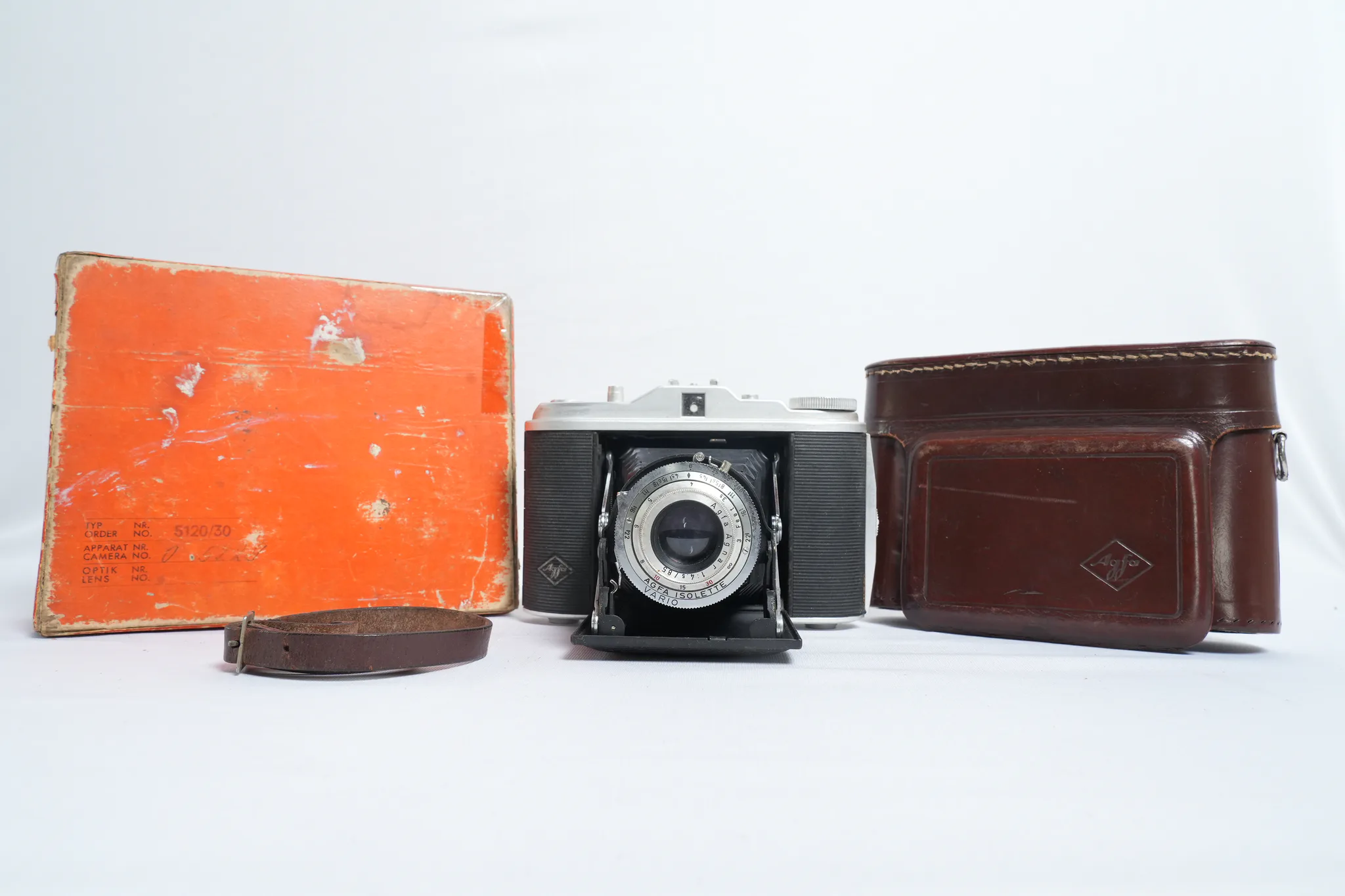 Agfa Isolette 1 Vintage Folding Camera — A one-of-one object, not a stock photograph.