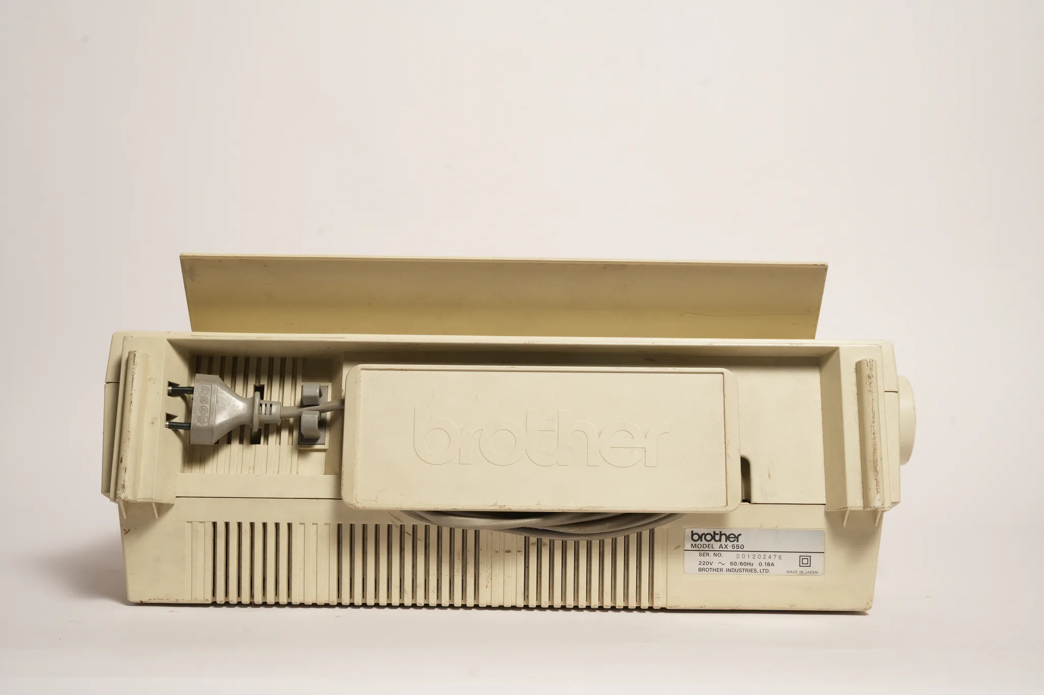 Brother AX-550 Word Processing Typewriter — Brother Industries, Ltd.: a tangible chapter of the analog era.