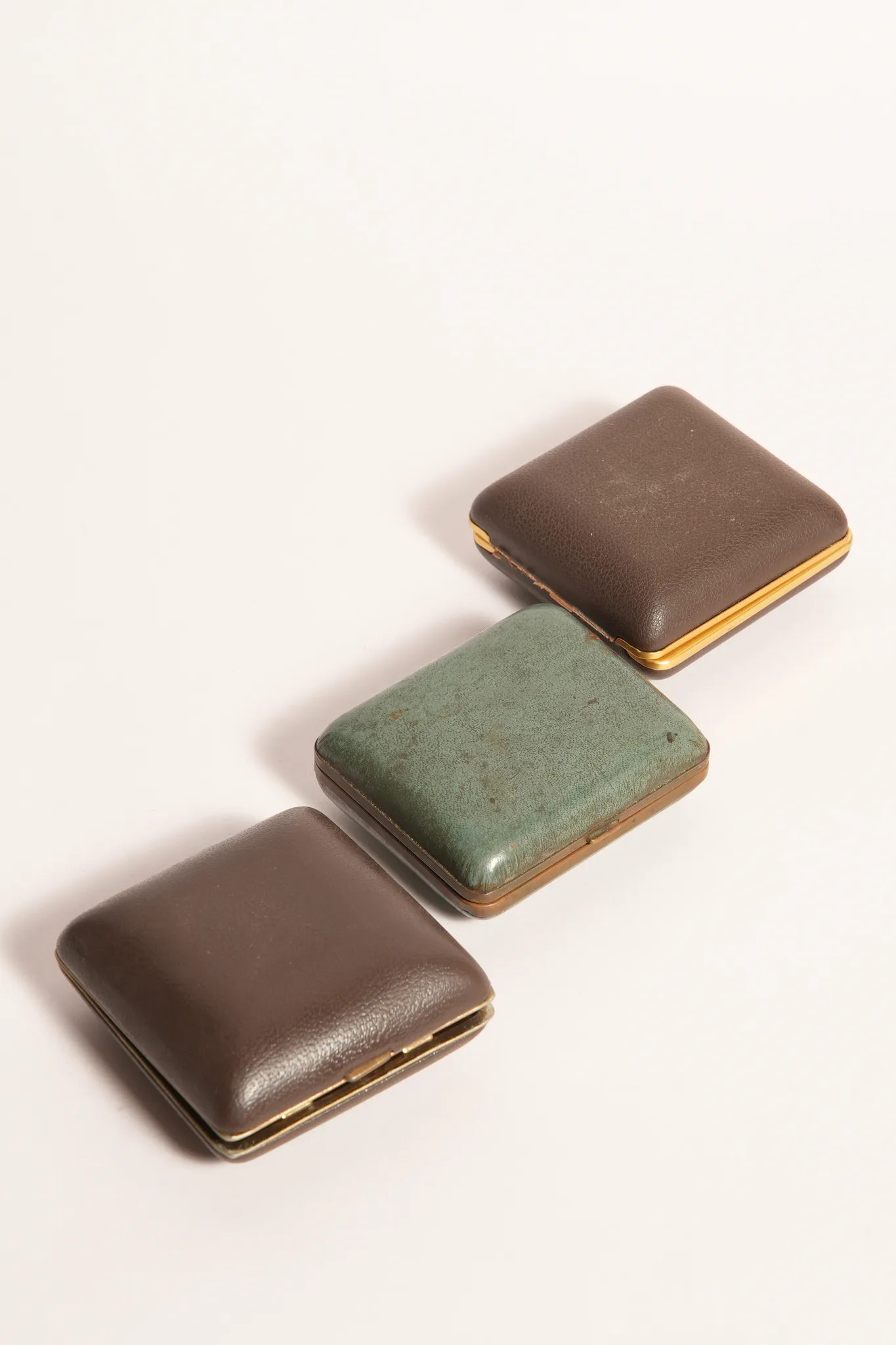 Europa 7 Jewels Travel Alarm Clock in Leather Case — photograph