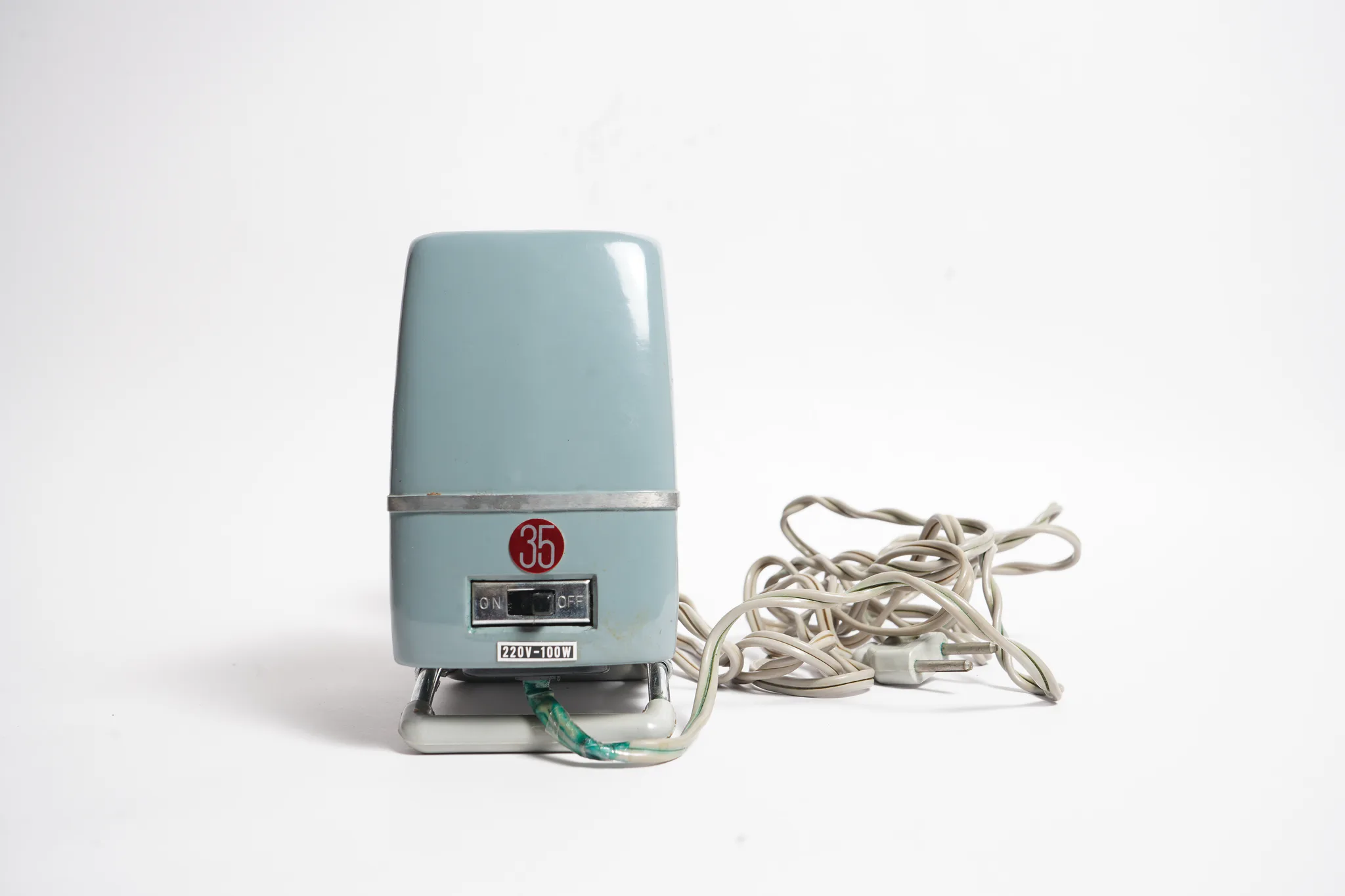 Harmony 35 Slide Projector (Blue Enamel) — A one-of-one object, not a stock photograph.