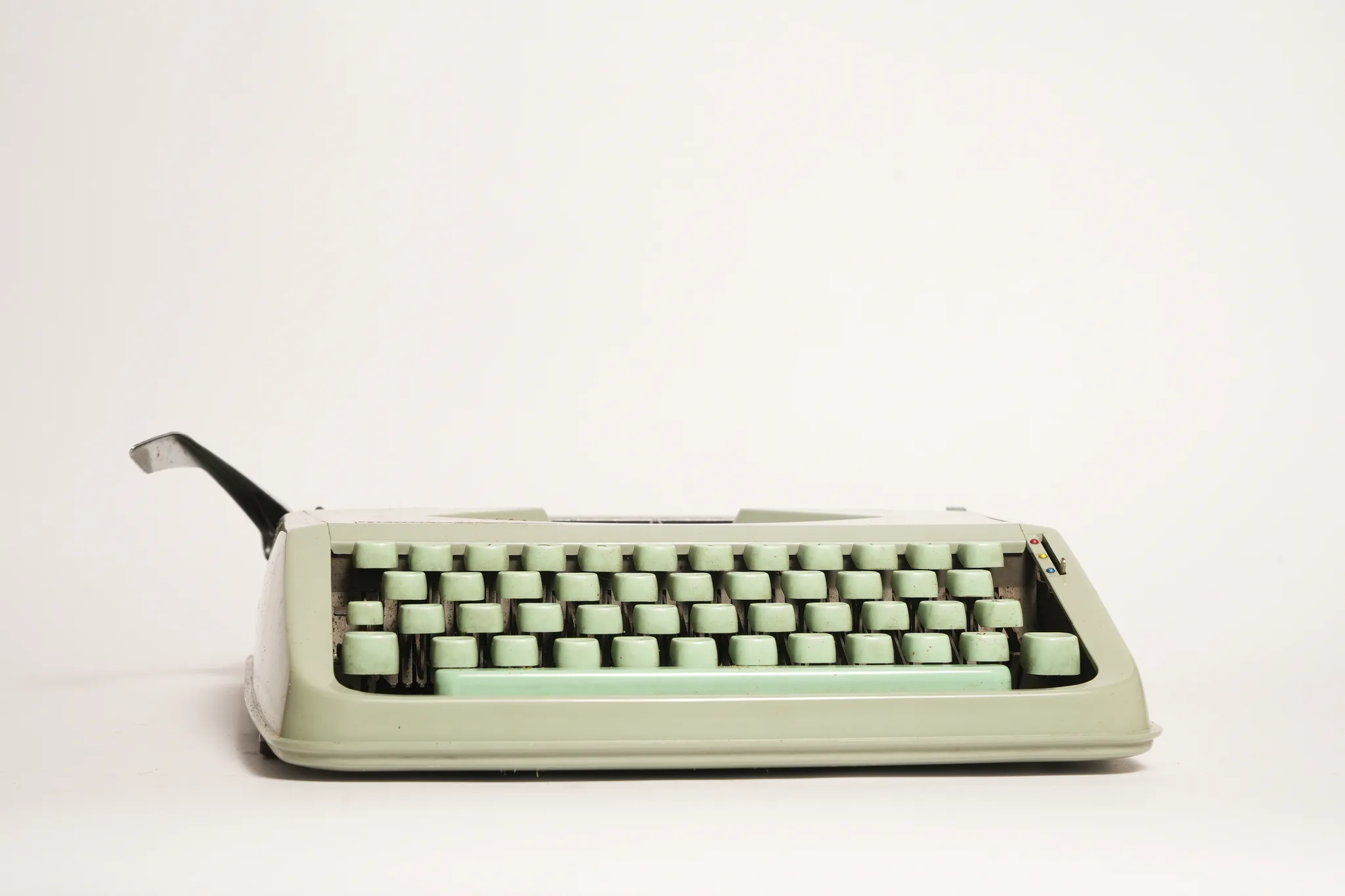 Hermes Baby Portable Typewriter with Carrying Case — photograph