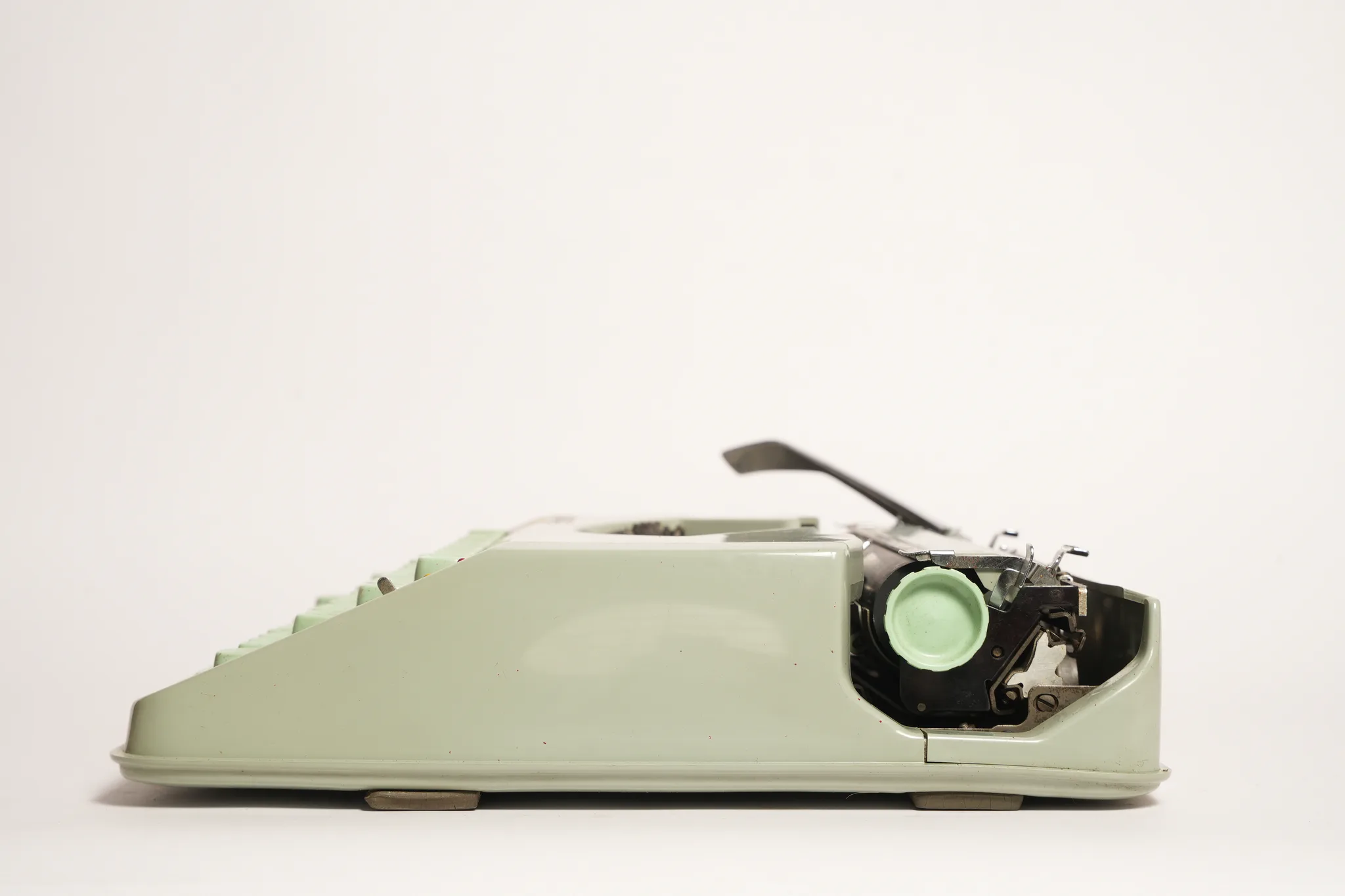Hermes Baby Portable Typewriter with Carrying Case — photograph