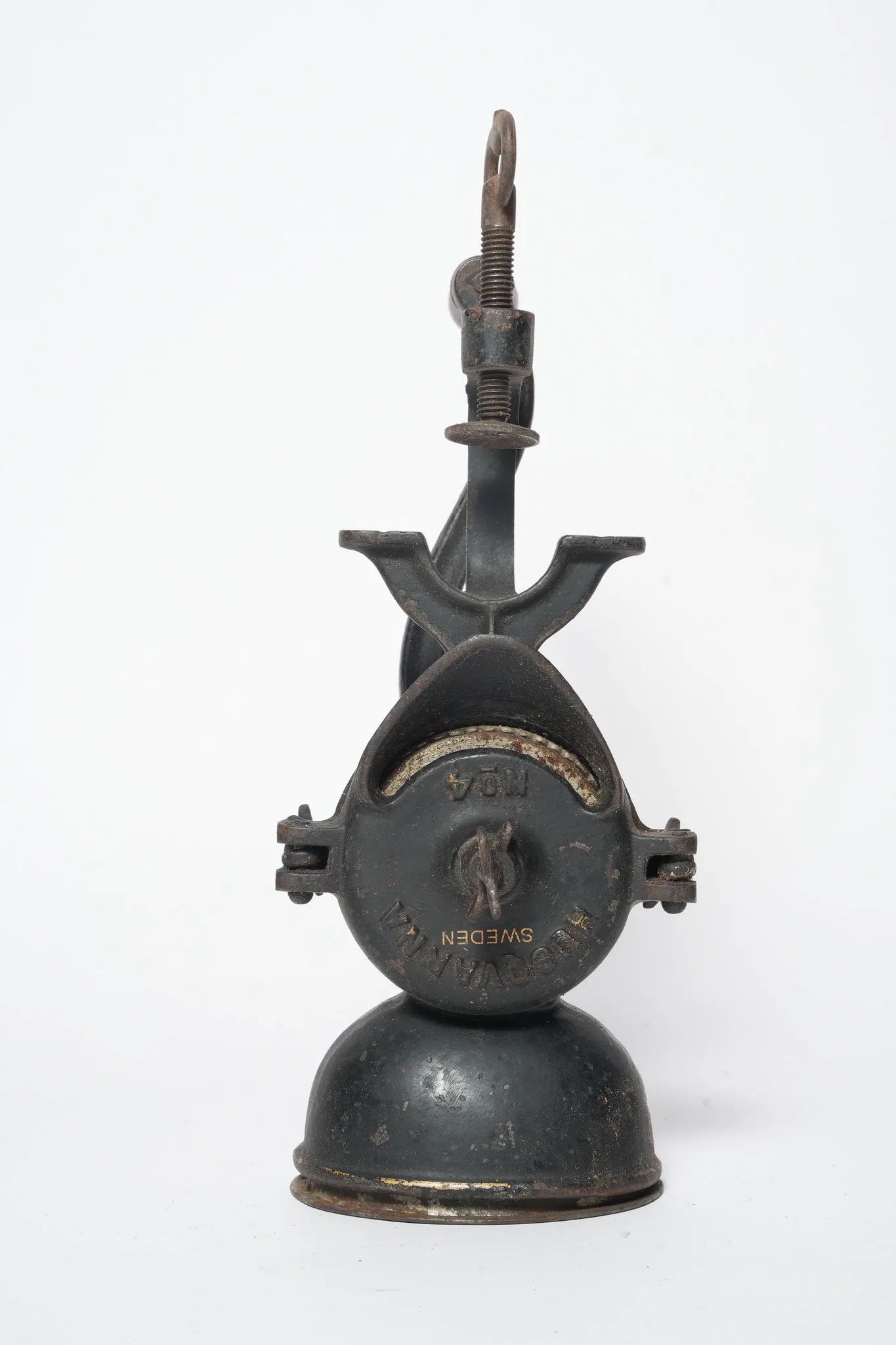 Husqvarna No. 4 Cast Iron Table Clamp Coffee Grinder — photograph 2