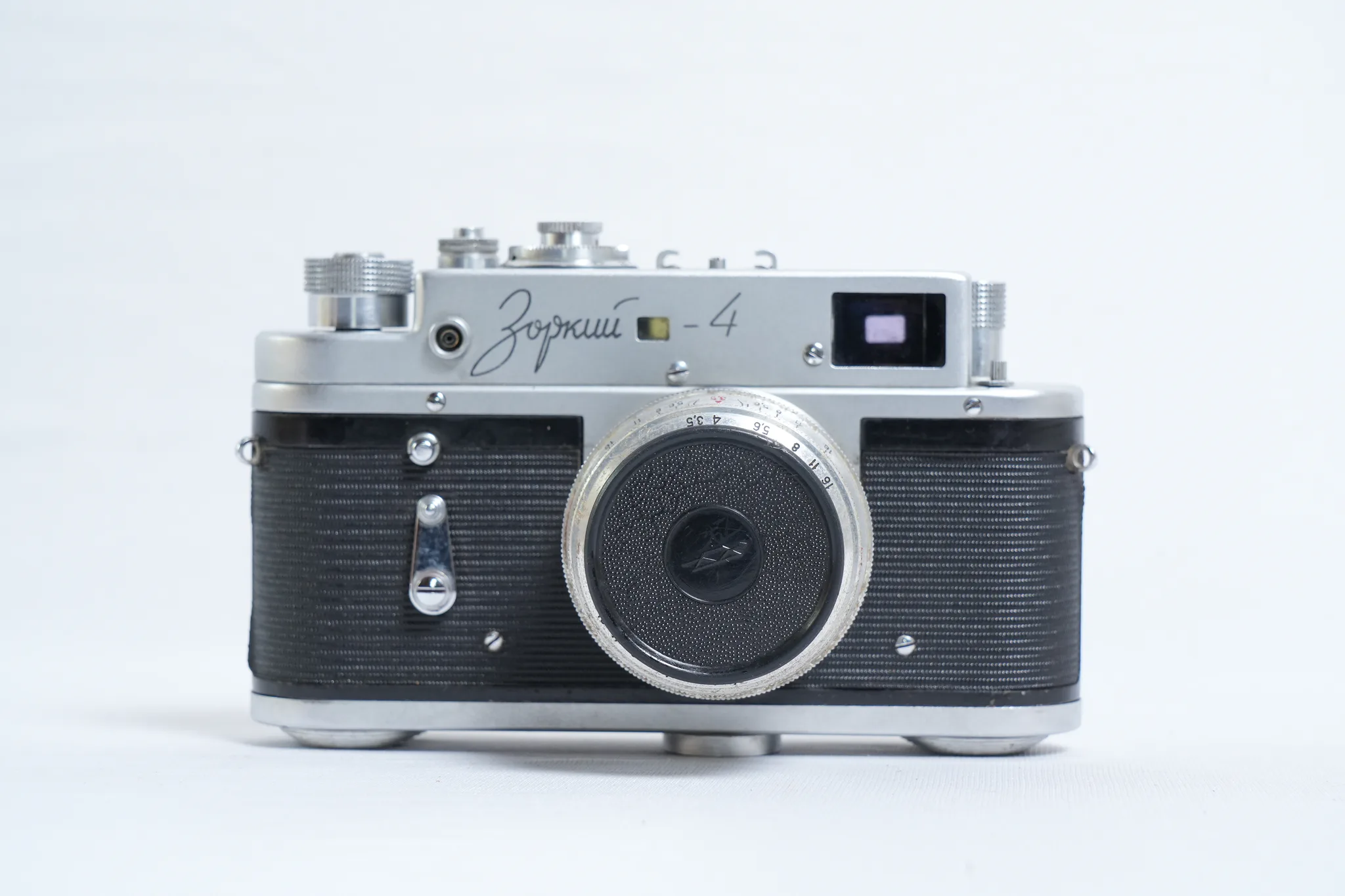 KMZ Zorki-4 35mm Rangefinder Camera with Case — photograph 1