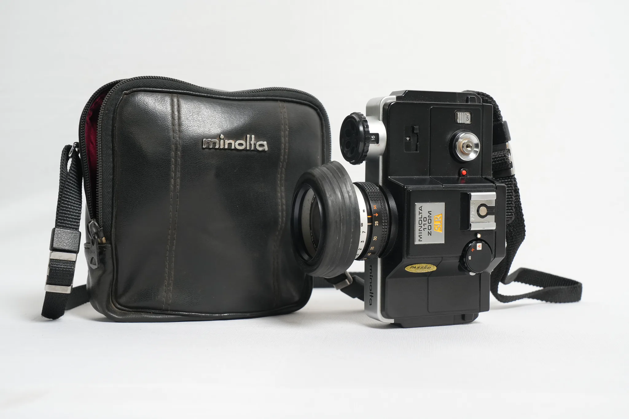 Minolta 110 Zoom SLR Vintage Camera — photograph