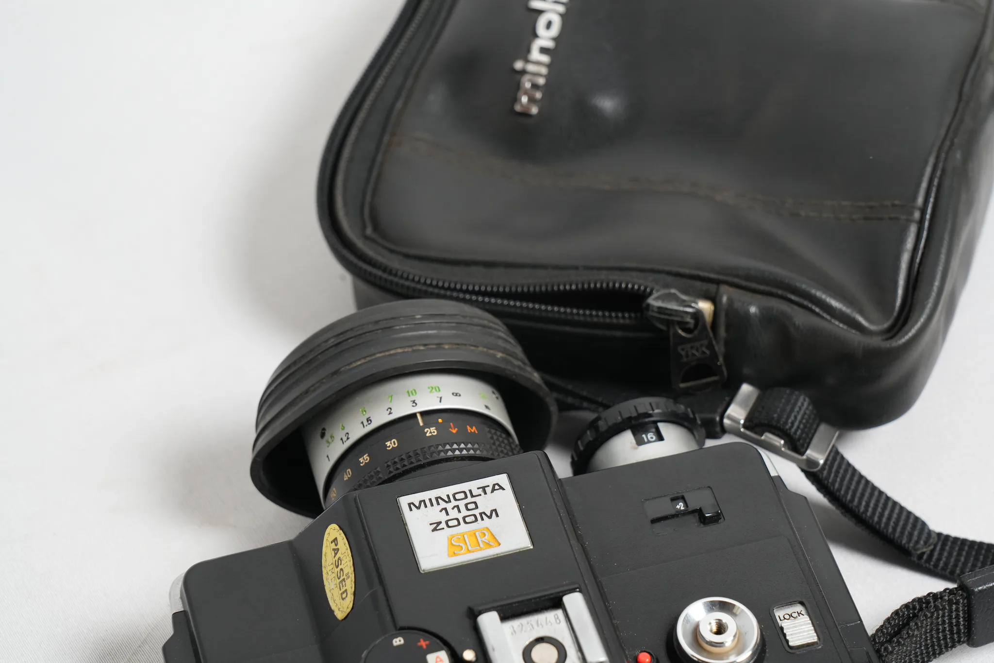 Minolta 110 Zoom SLR Vintage Camera — photograph