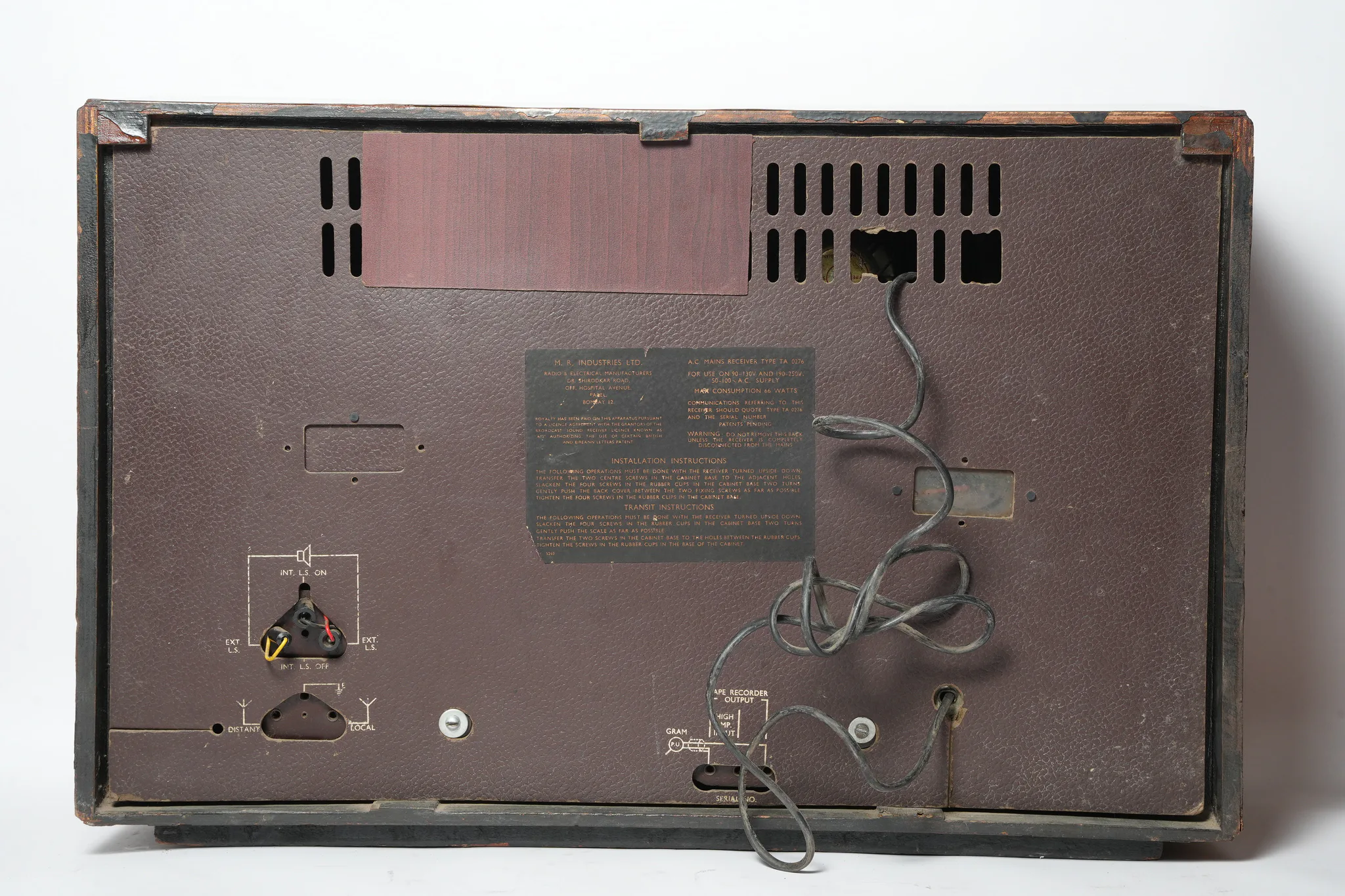 Murphy 5-Band Tabletop Valve Radio Receiver — photograph 4
