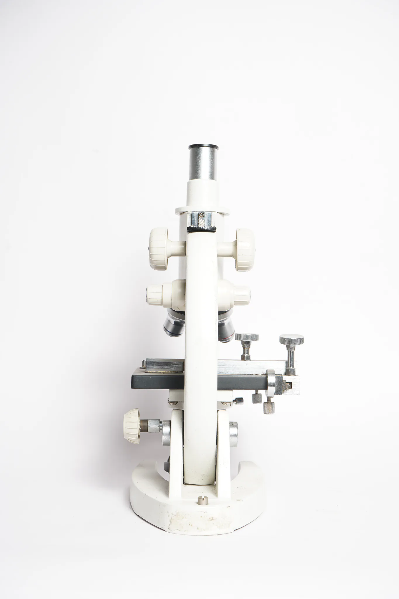 OBRO Vintage Precision Monocular Microscope — A one-of-one object, not a stock photograph.