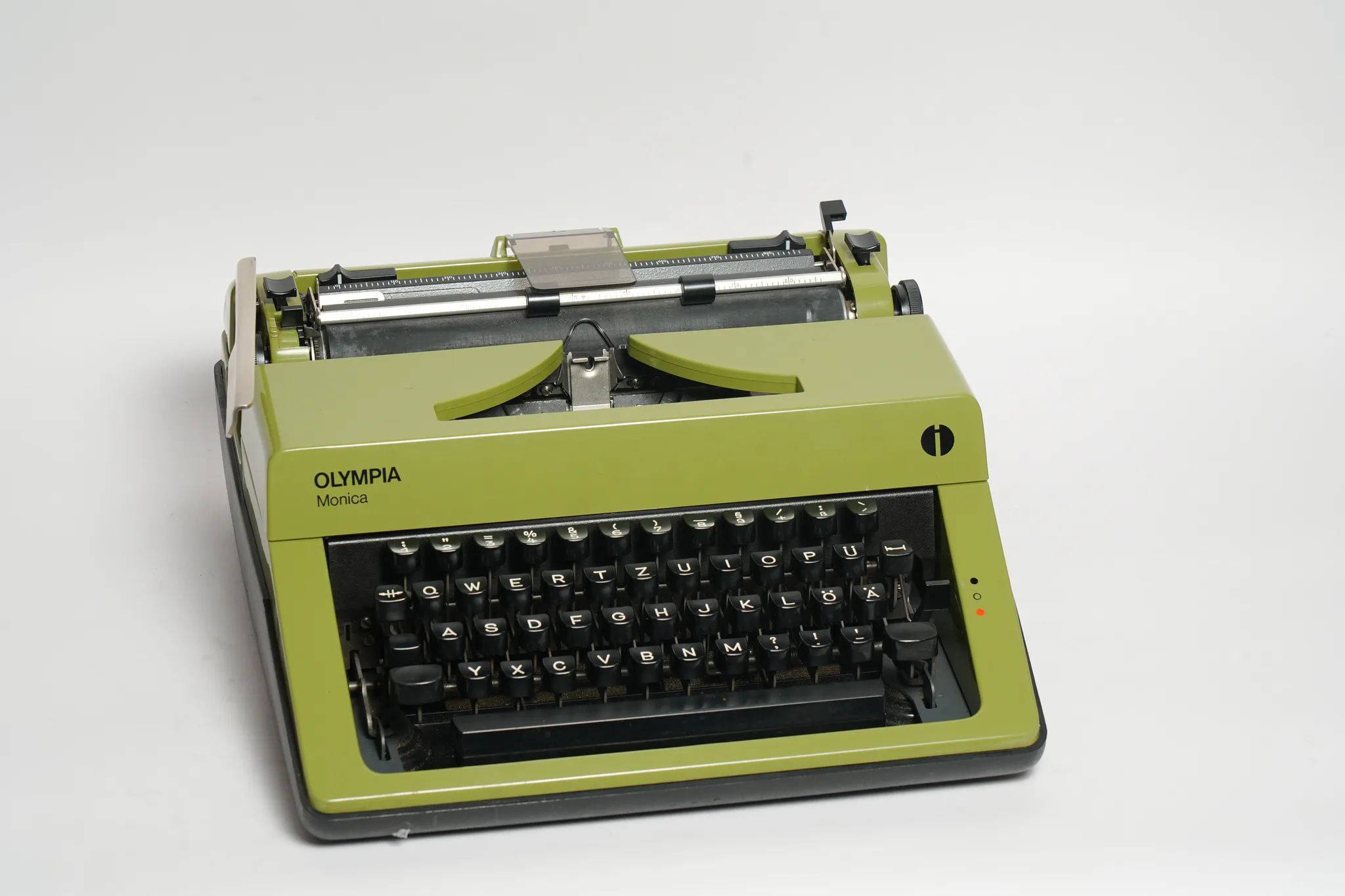 Olympia Monica Olive Green Vintage Typewriter — photograph