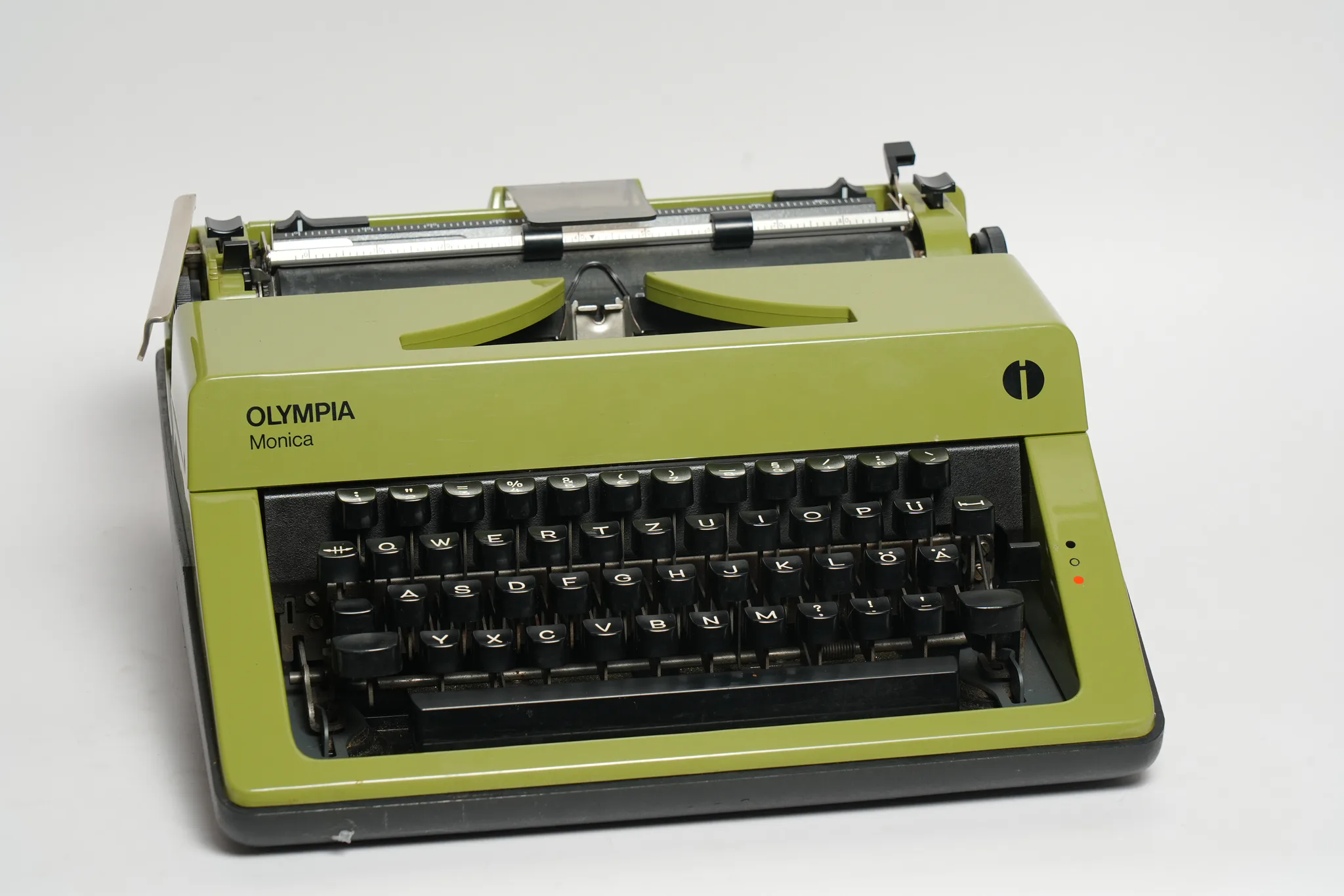 Olympia Monica Olive Green Vintage Typewriter