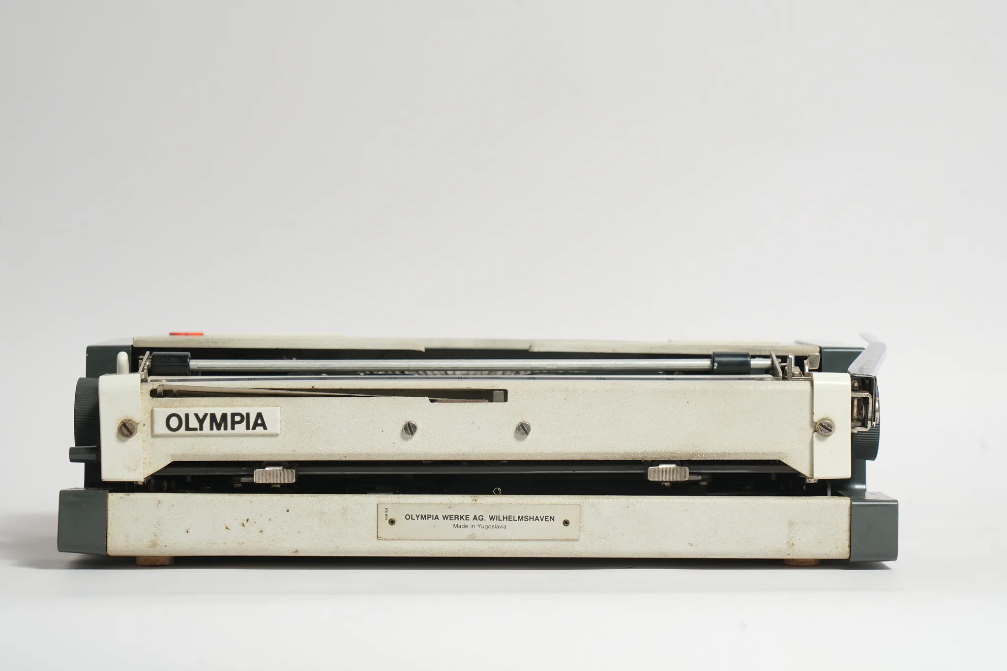 Olympia Traveller de Luxe Typewriter with Case — photograph