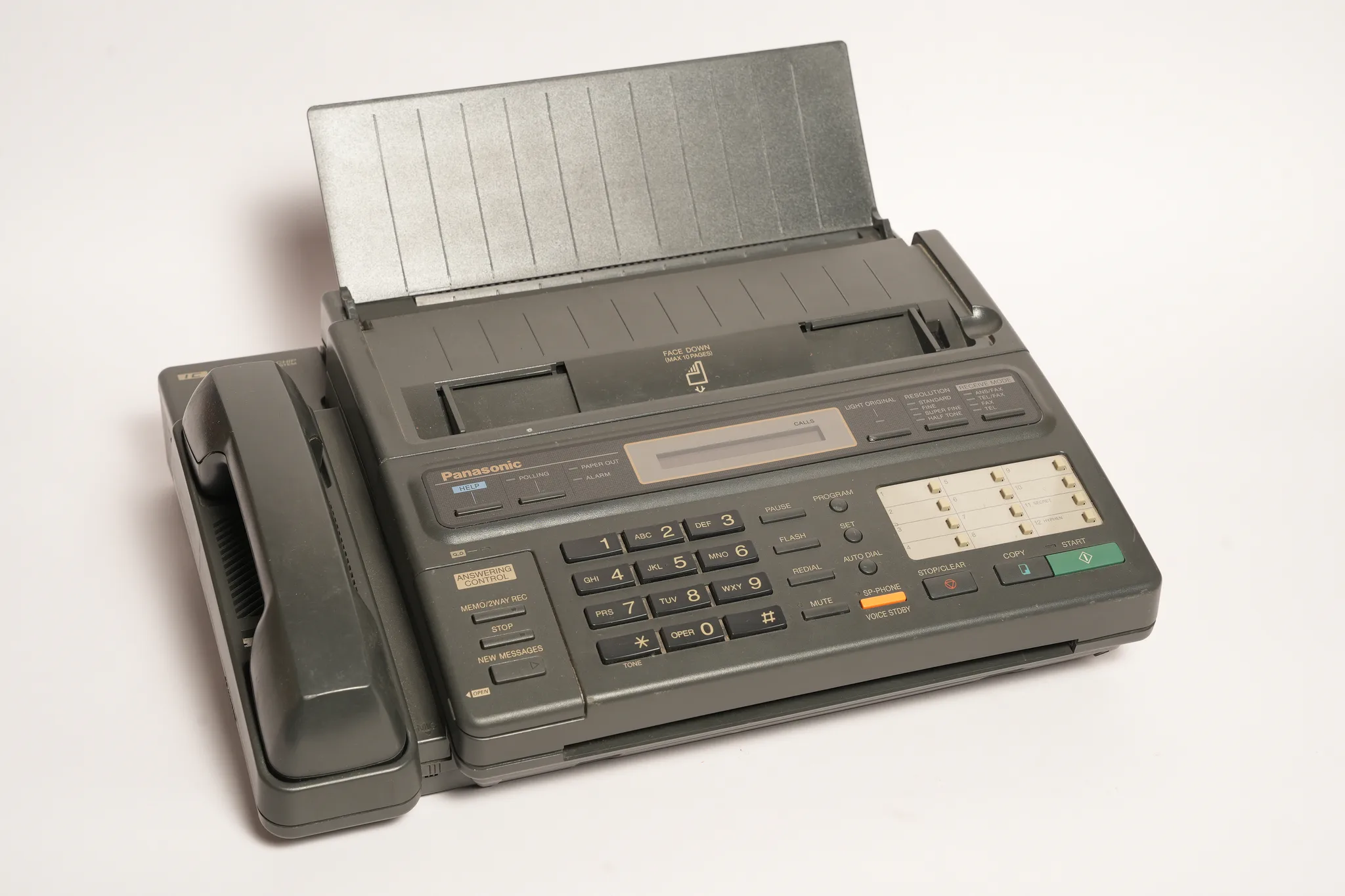 Panasonic KX-F50 Vintage Fax Machine and Telephone — photograph