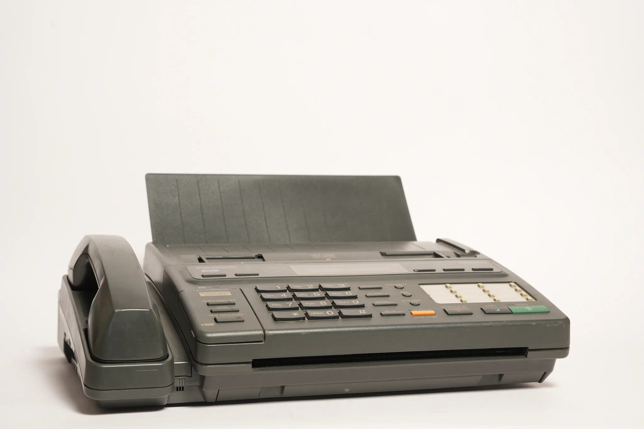 Panasonic KX-F50 Vintage Fax Machine and Telephone — photograph