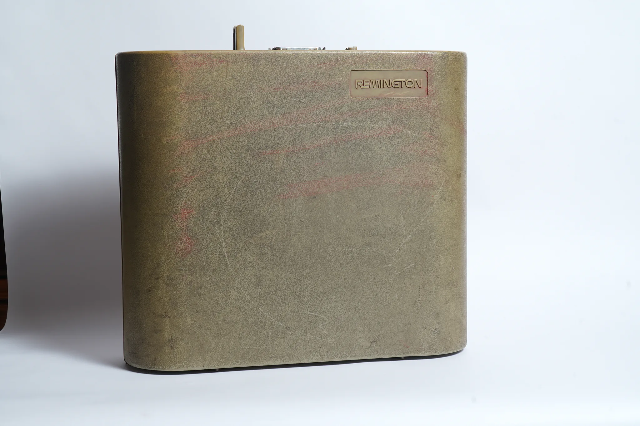 Remington 20 Mustard Yellow Portable Typewriter — photograph