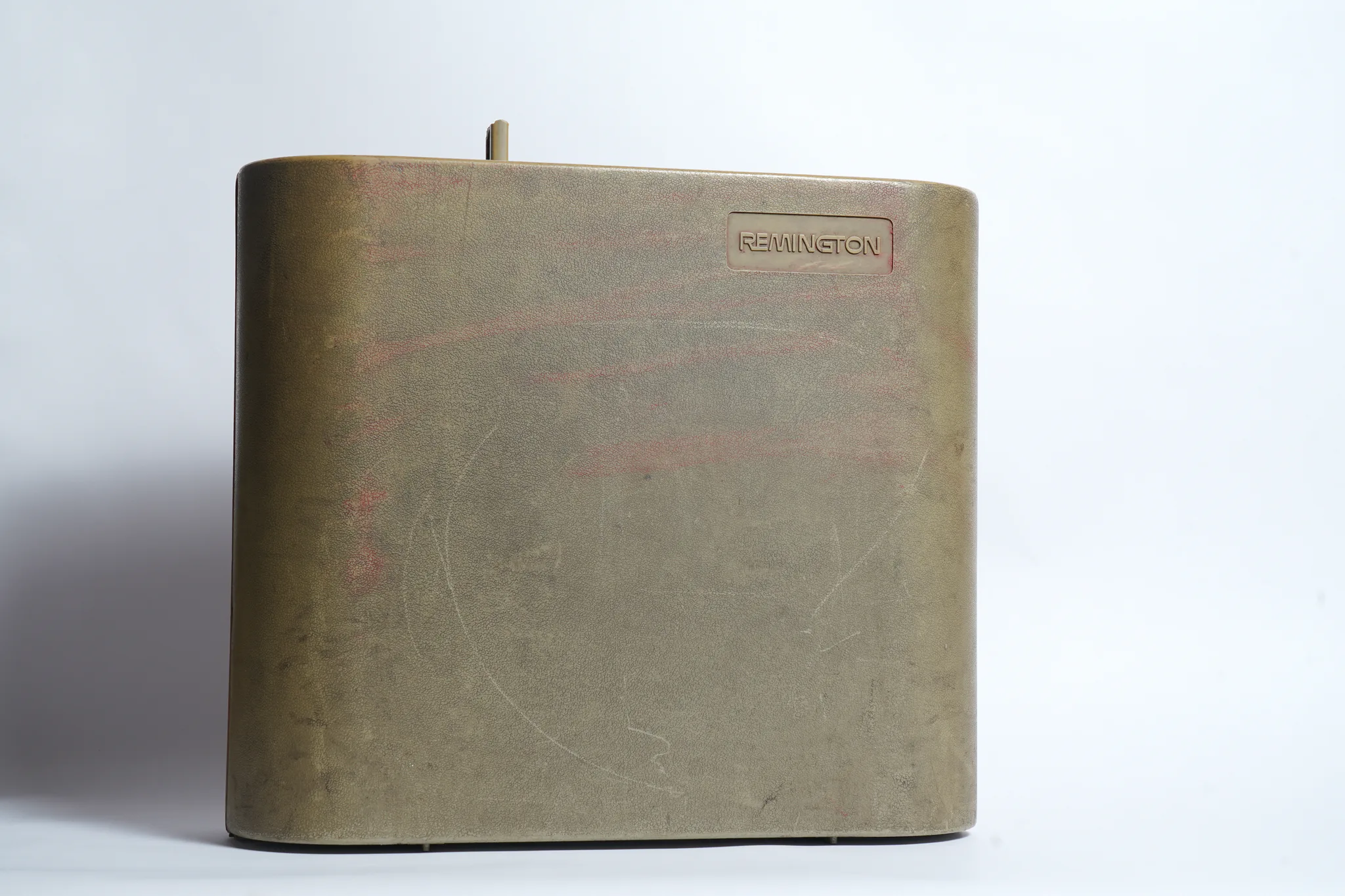 Remington 20 Mustard Yellow Portable Typewriter — photograph