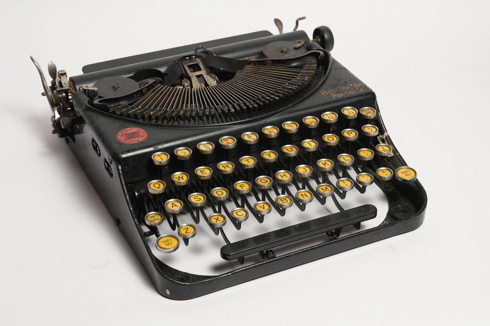 Remington Portable 1 Vintage Manual Typewriter — A one-of-one object, not a stock photograph.