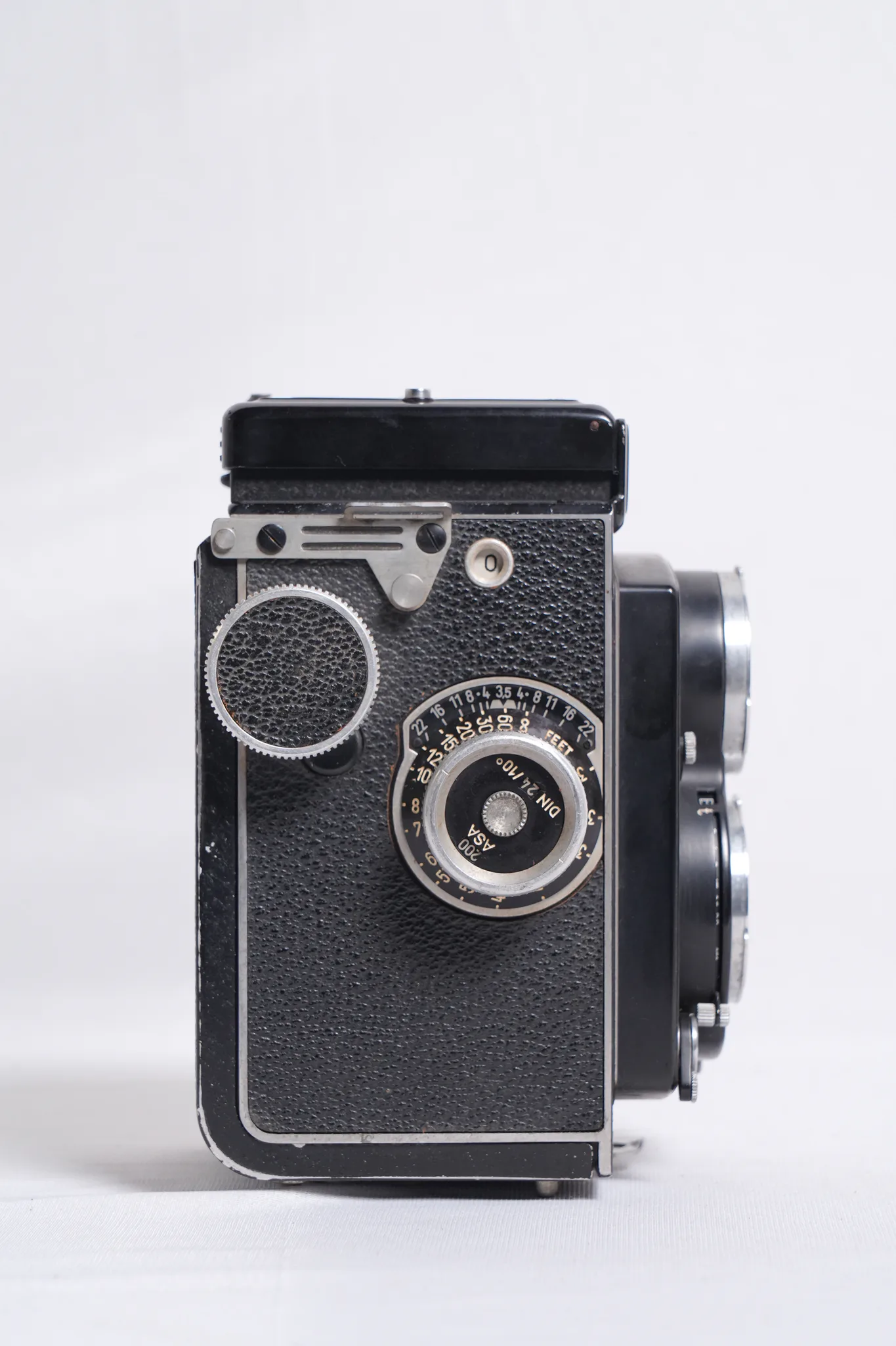 Franke & Heidecke Rolleicord TLR Camera with Case and Lens Cap — photograph