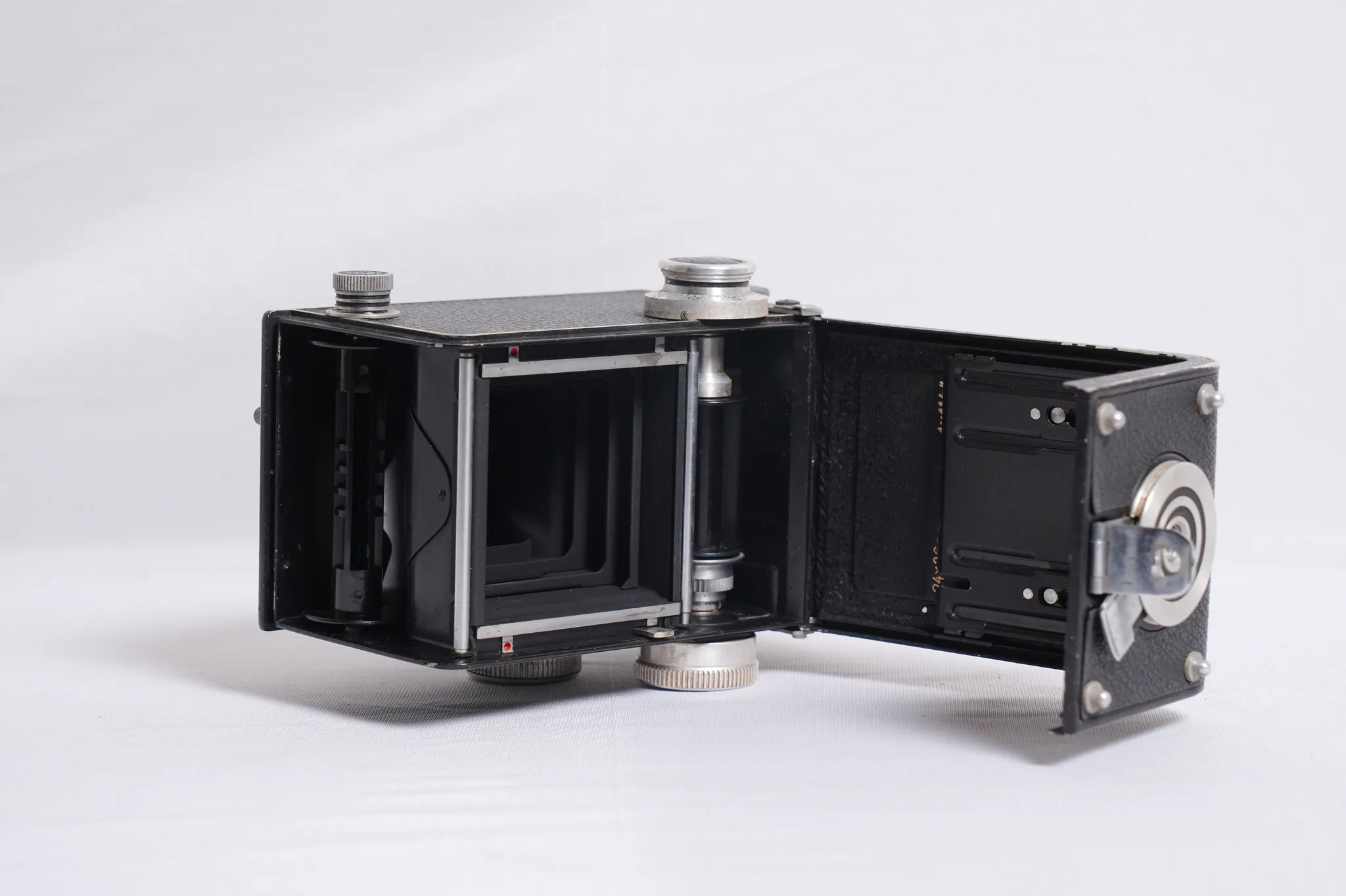 Franke & Heidecke Rolleicord TLR Camera with Case and Lens Cap — photograph