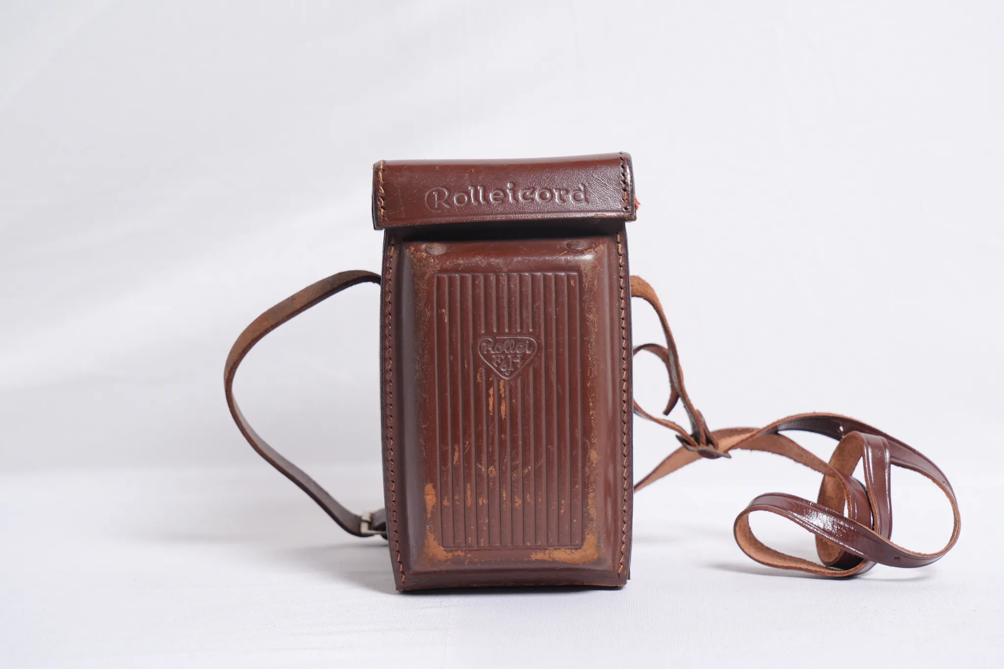 Franke & Heidecke Rolleicord TLR Camera with Case and Lens Cap — photograph