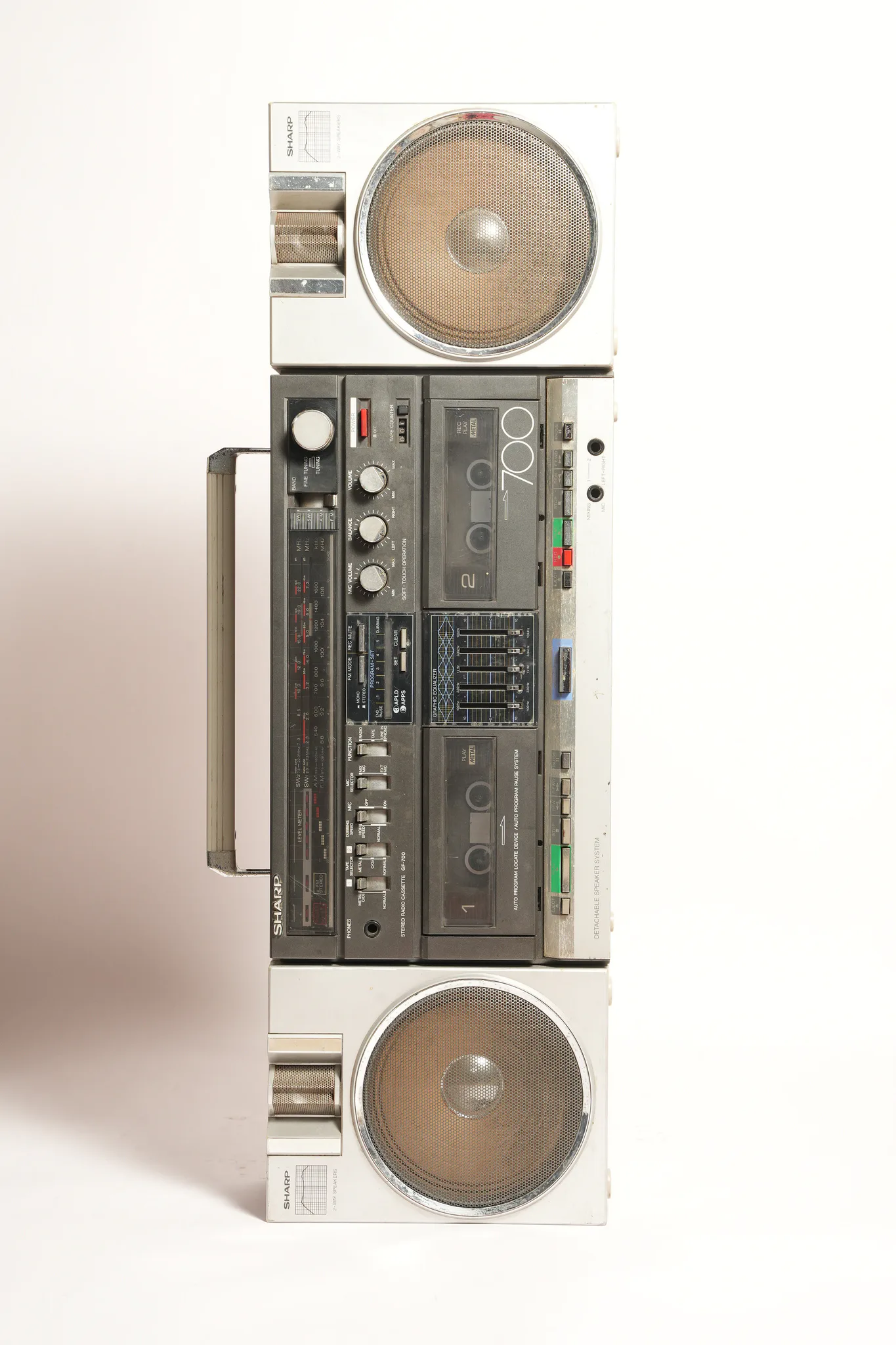 Sharp GF-700 Stereo Radio Cassette Boombox — photograph