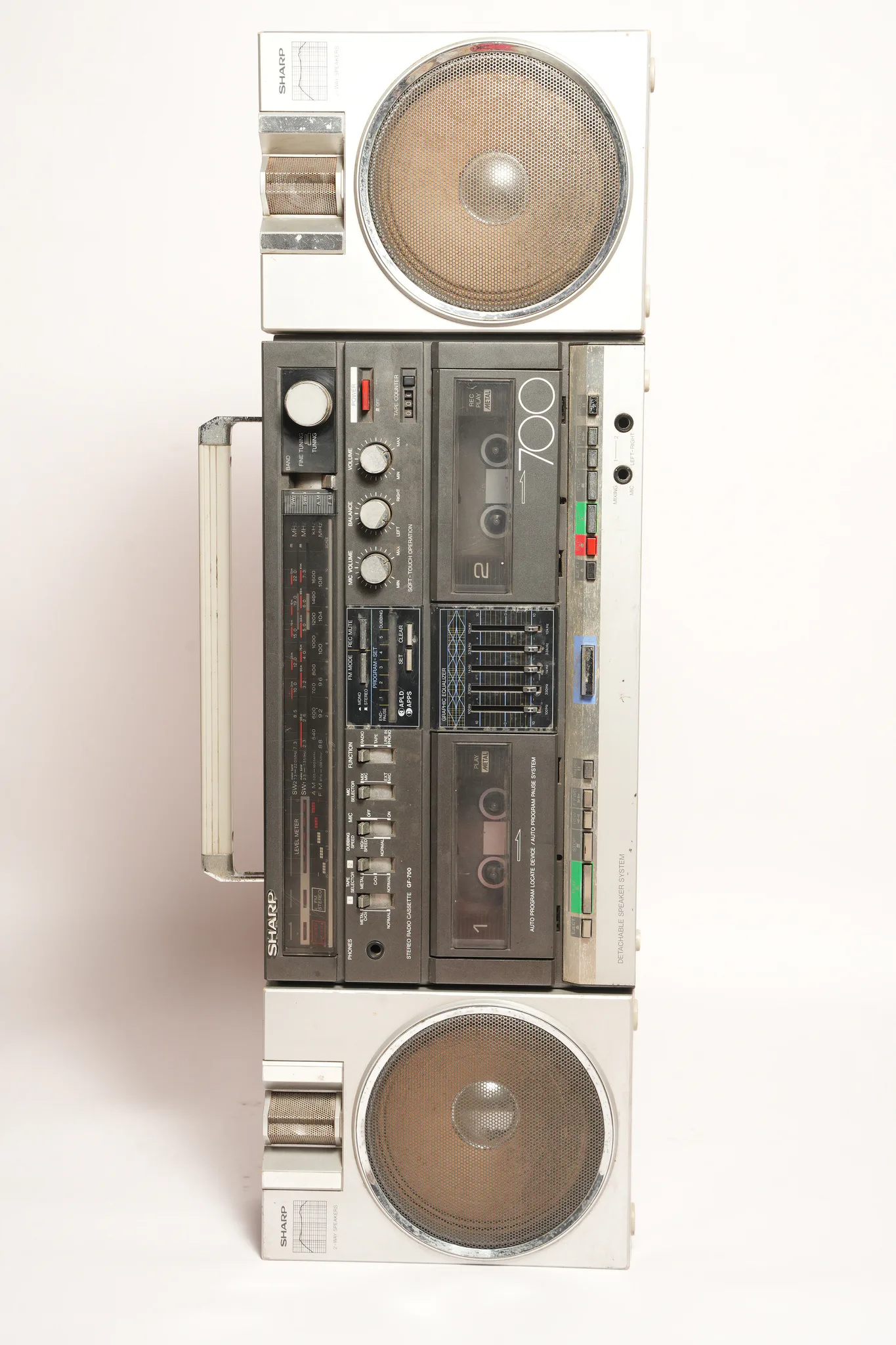 Sharp GF-700 Stereo Radio Cassette Boombox — photograph