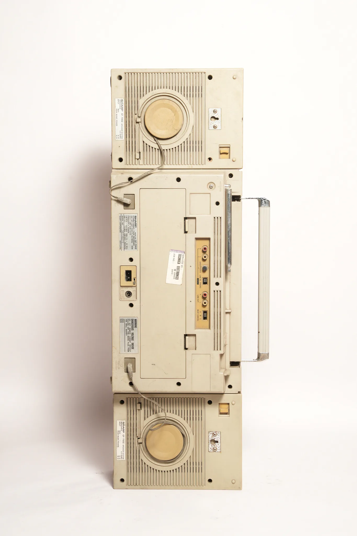 Sharp GF-700 Stereo Radio Cassette Boombox — photograph