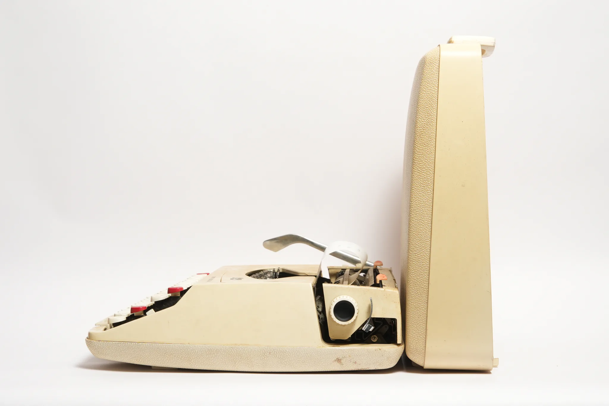 Smith-Corona Portable Typewriter Made in England — A one-of-one object, not a stock photograph.
