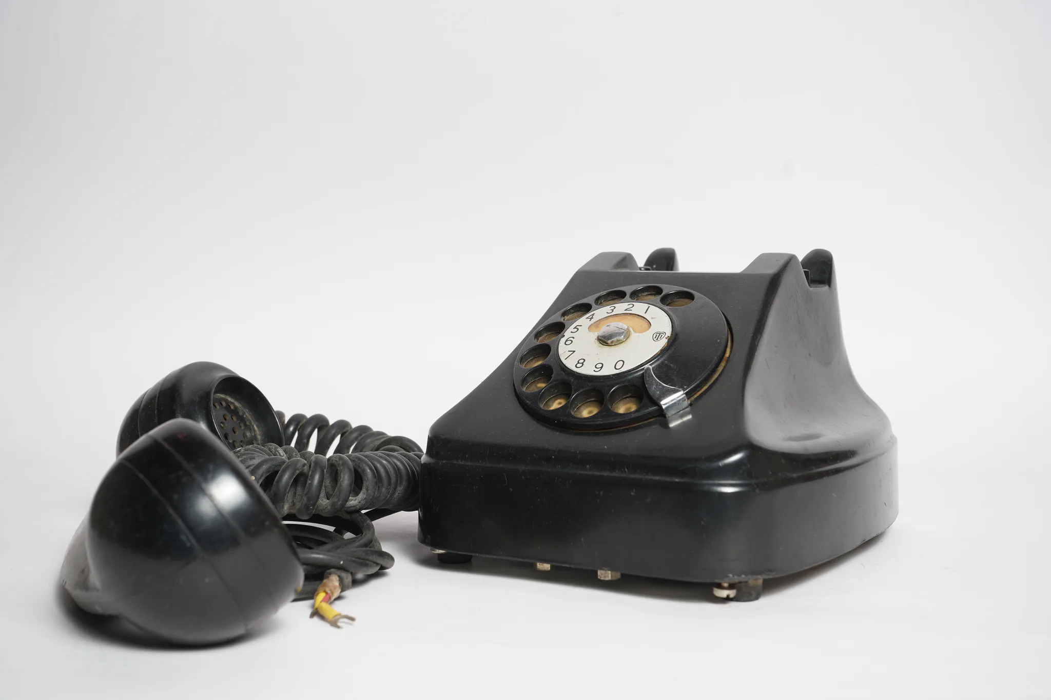 Tesla Vintage Bakelite Rotary Desk Telephone — photograph
