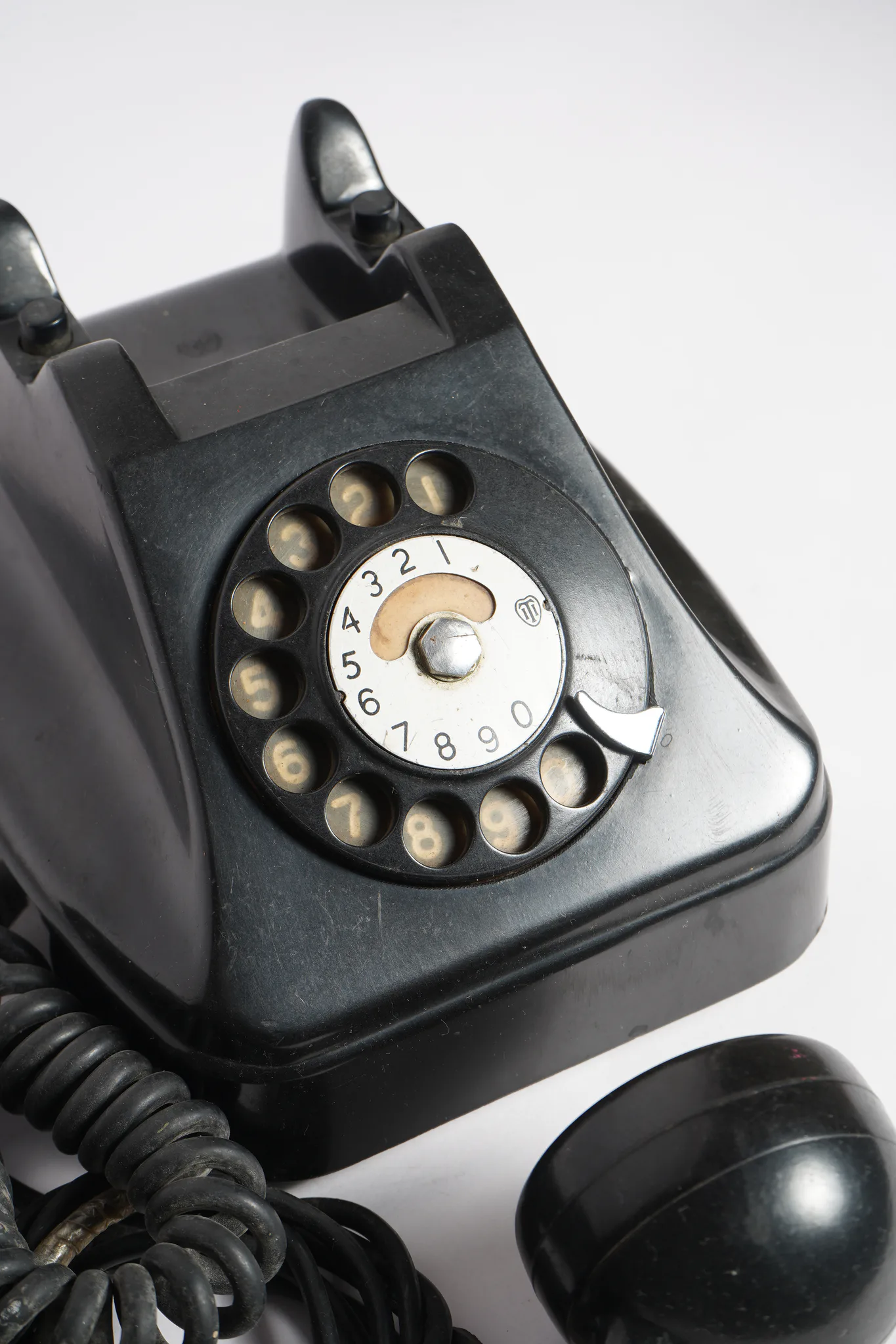 Tesla Vintage Bakelite Rotary Desk Telephone — photograph