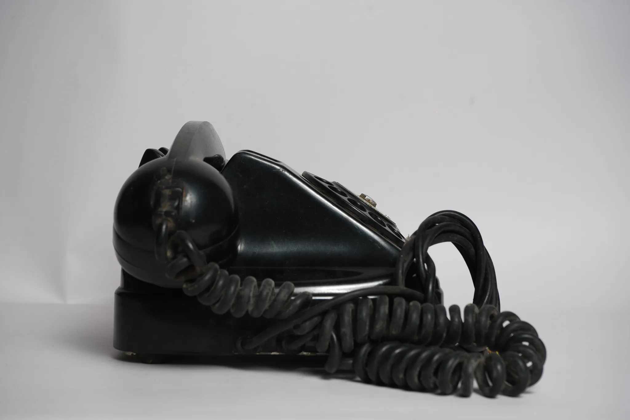 Tesla Vintage Bakelite Rotary Desk Telephone — photograph