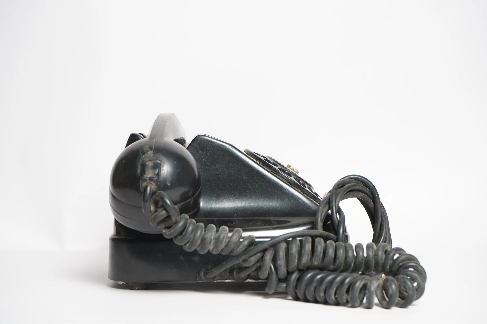 Tesla Vintage Bakelite Rotary Desk Telephone — photograph