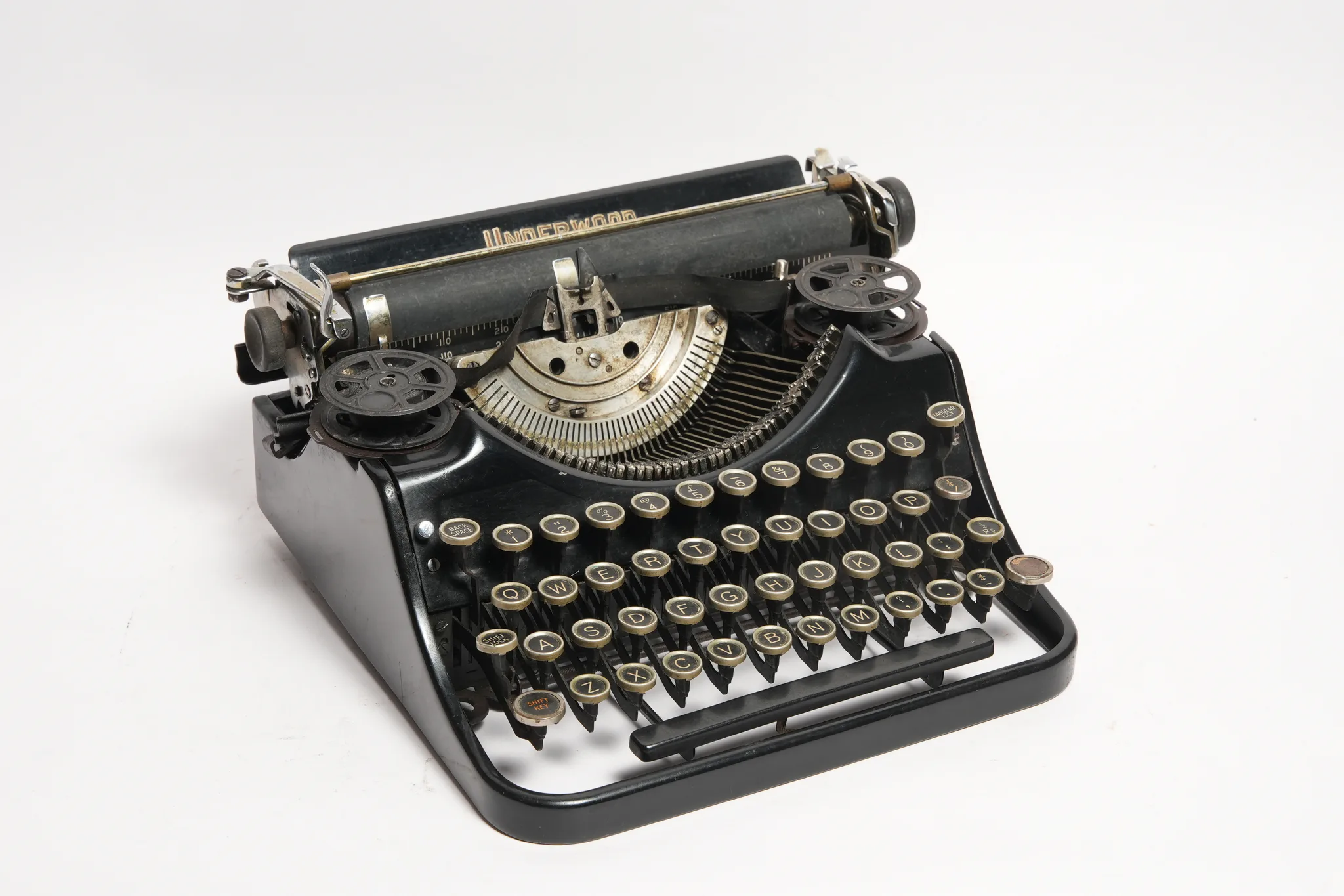 Underwood Portable Vintage Typewriter in Case — photograph