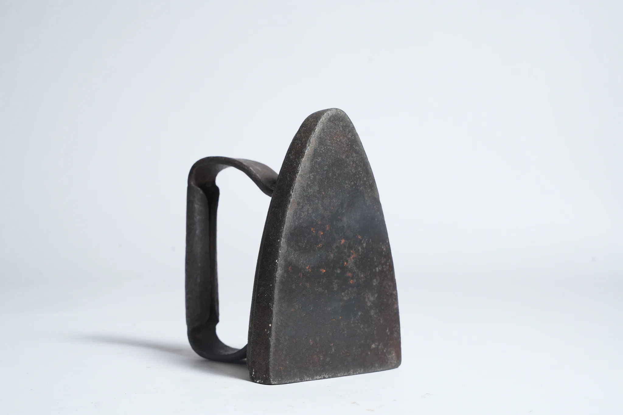 Vintage Cast Iron Sad Iron Flat Iron Clothes Press — photograph