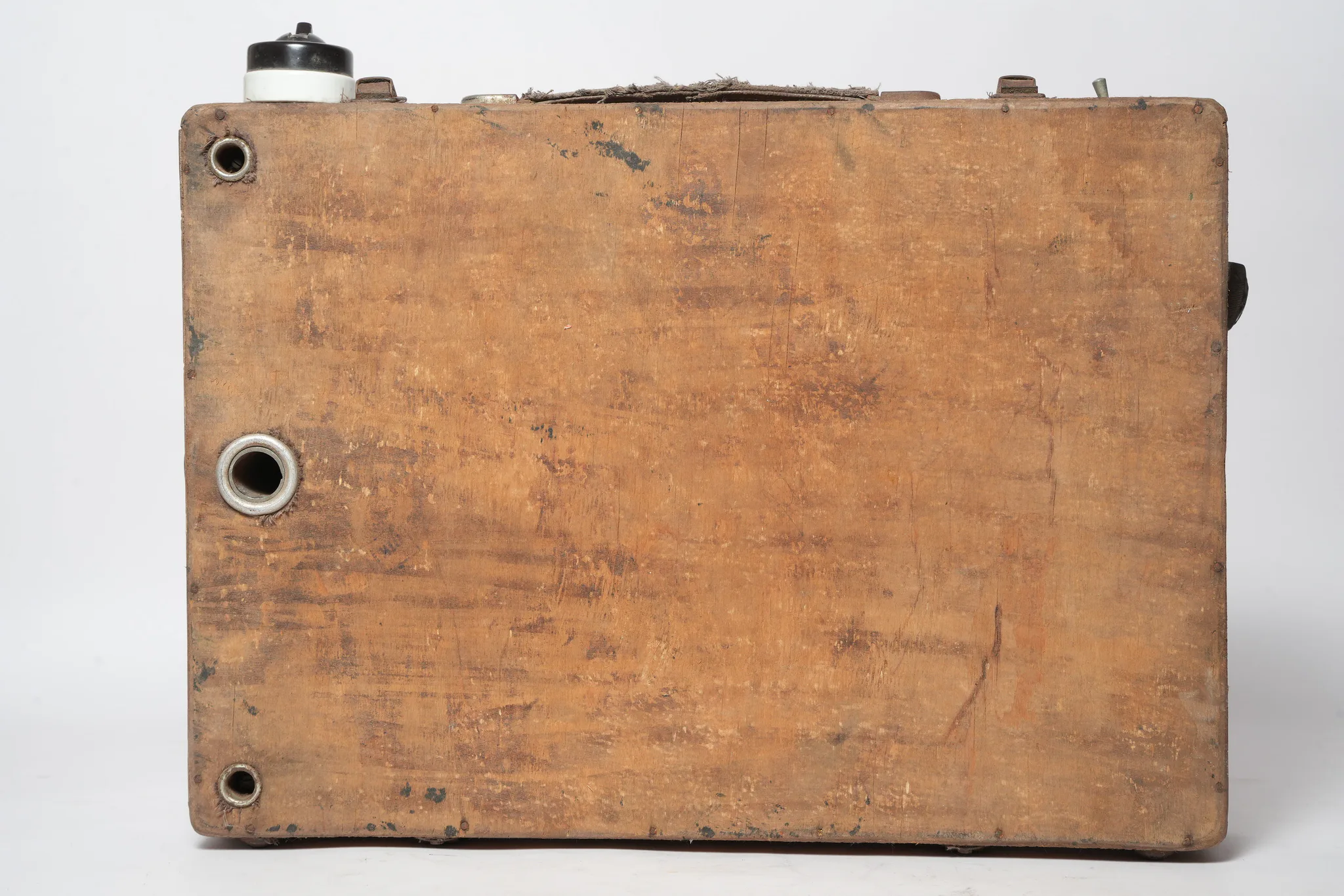 Vintage Custom Wooden Electrical Instrument Enclosure — photograph 1