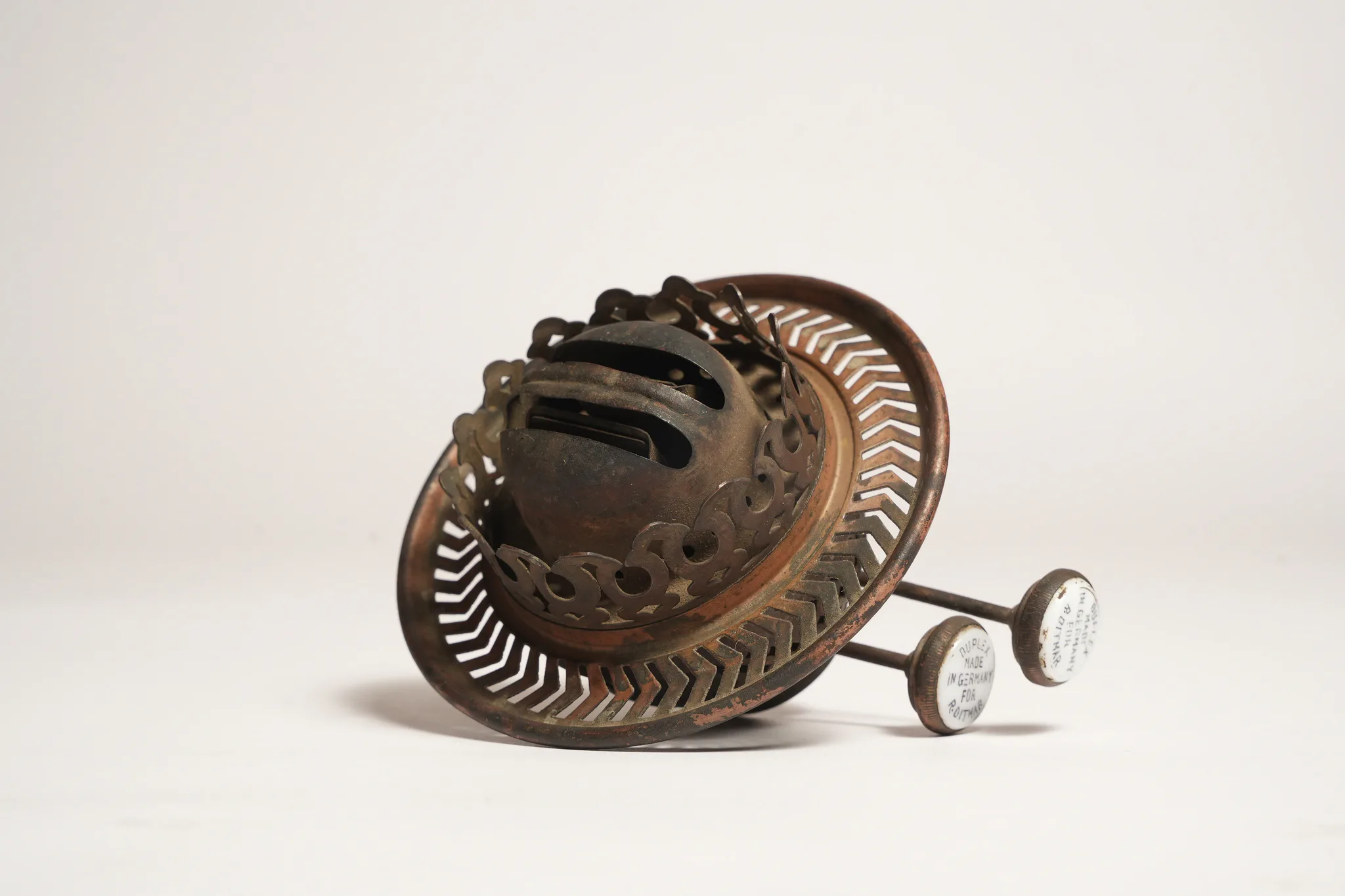 Vintage Duplex Oil Lamp Burner made in Germany for Dittmar — photograph