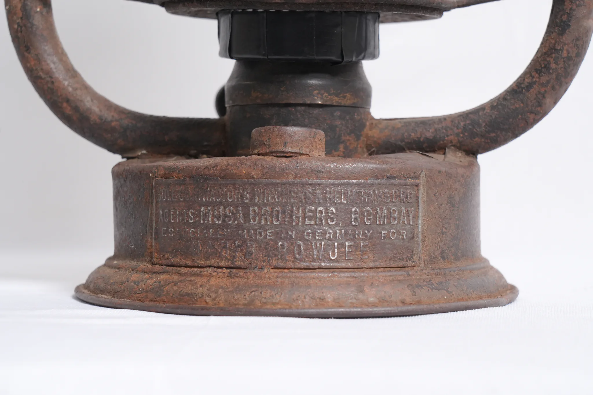 Vintage German Kerosene Lantern Imported to Bombay — photograph