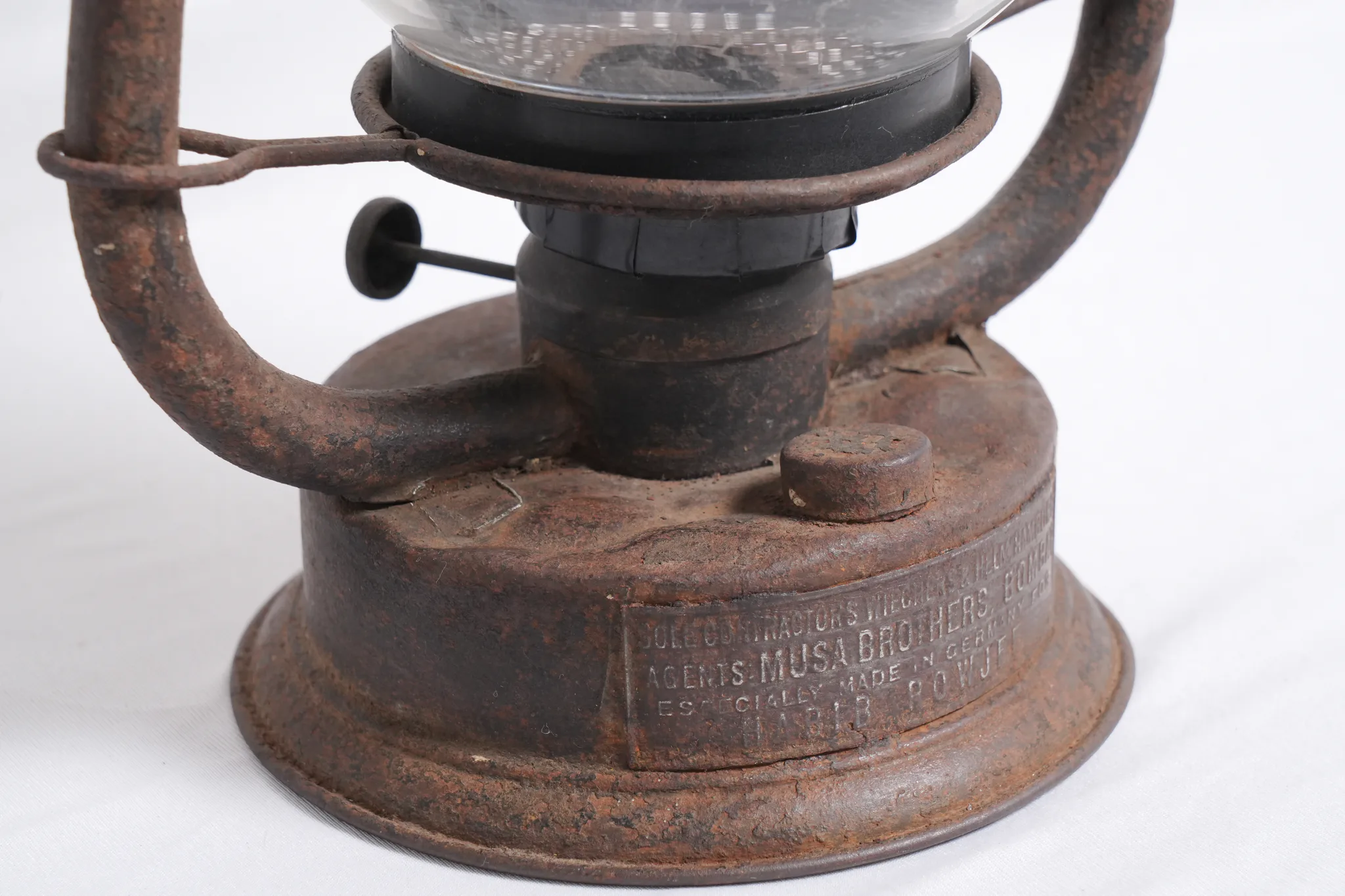 Vintage German Kerosene Lantern Imported to Bombay — photograph