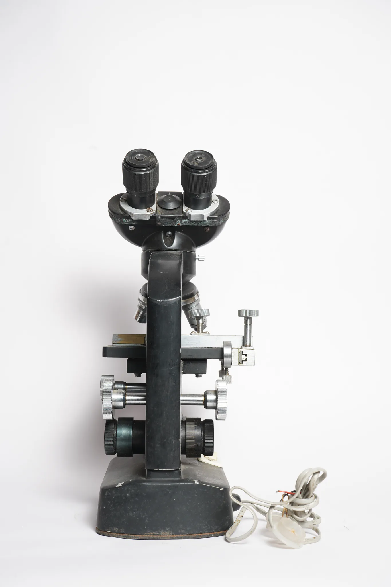Vintage Inclined Head Research Laboratory Microscope — photograph