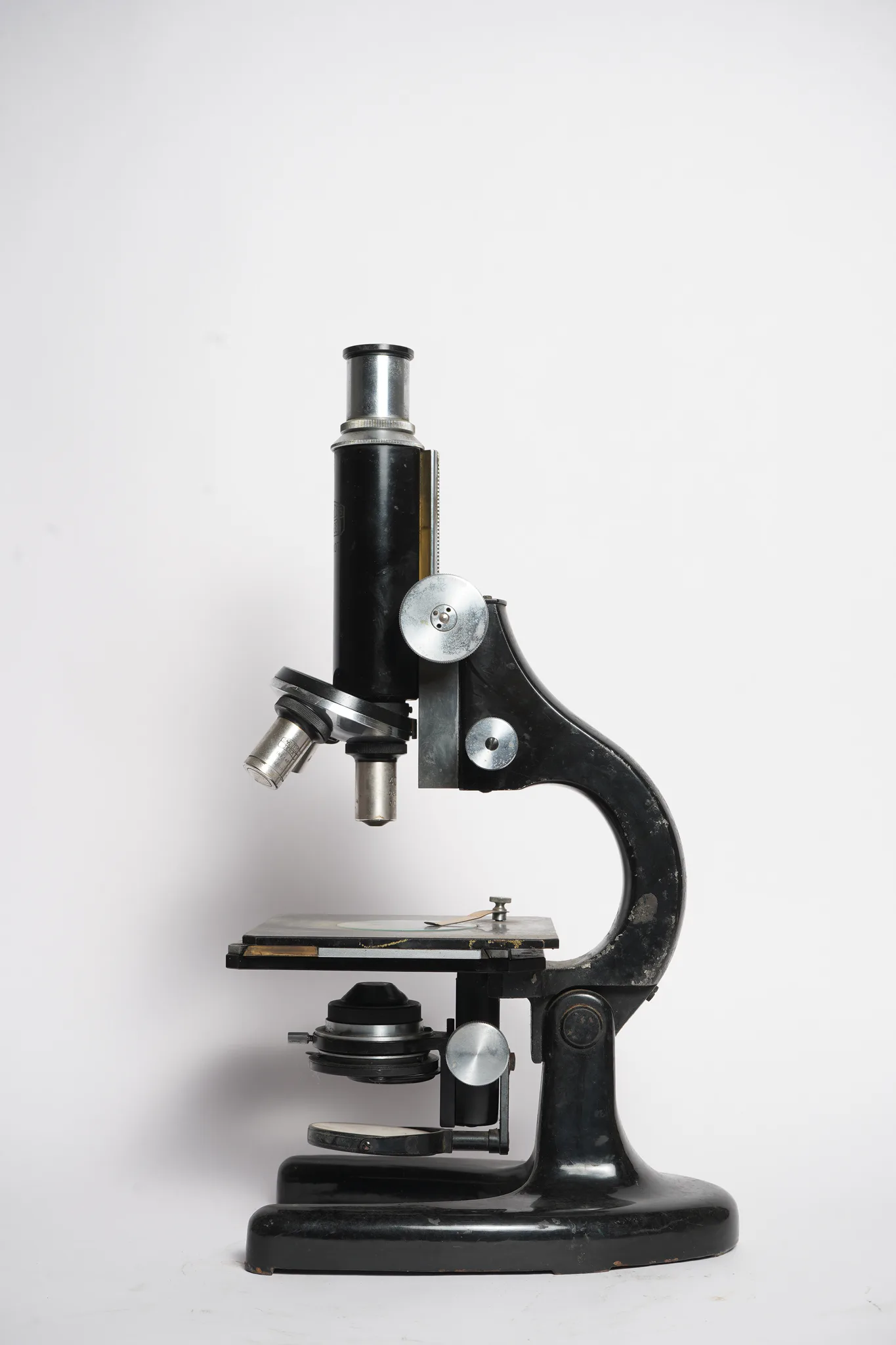 Vintage Monocular Field & Research Microscope