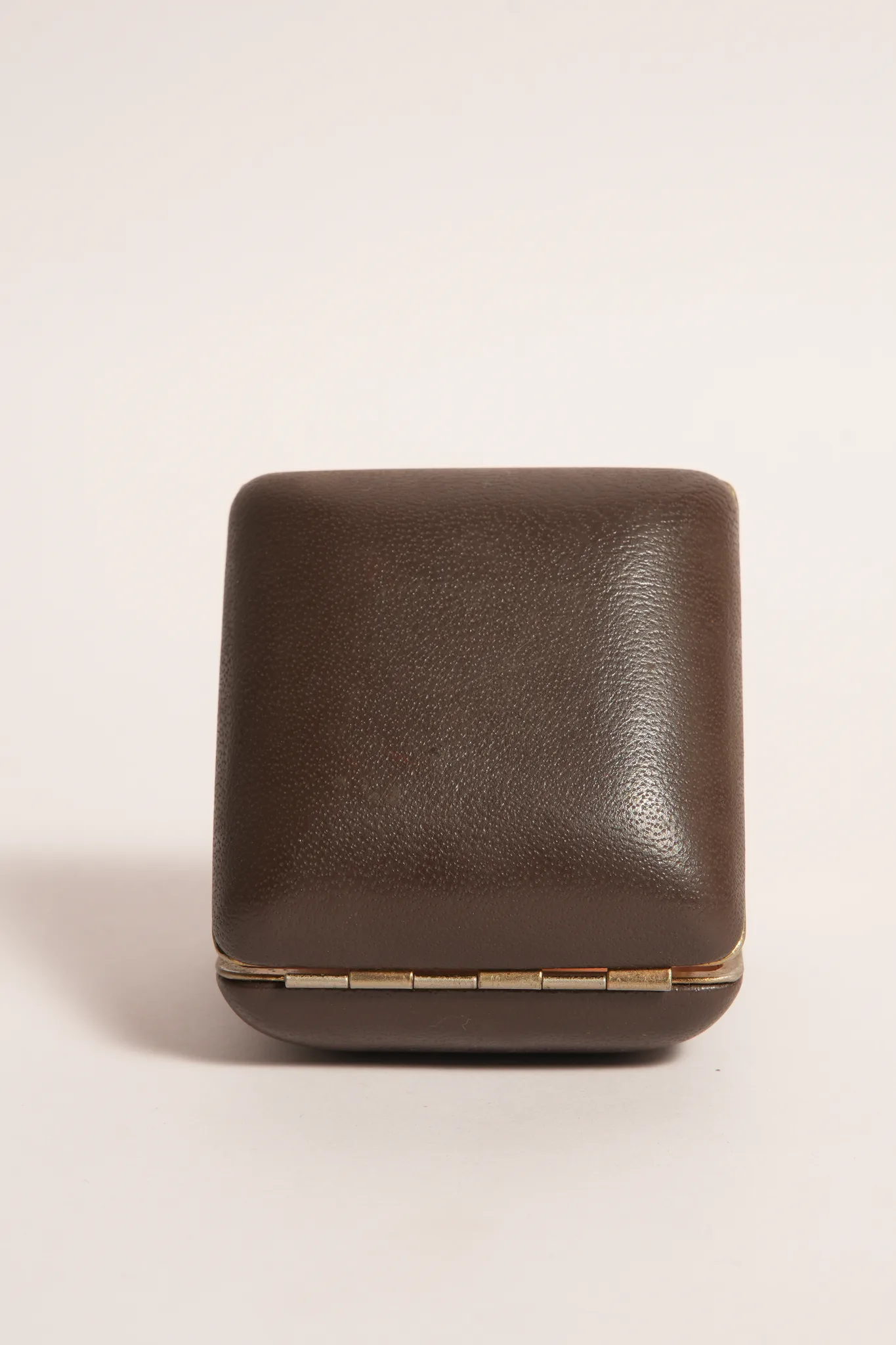 Phinney-Walker Travel Alarm Clock in Brown Case — photograph