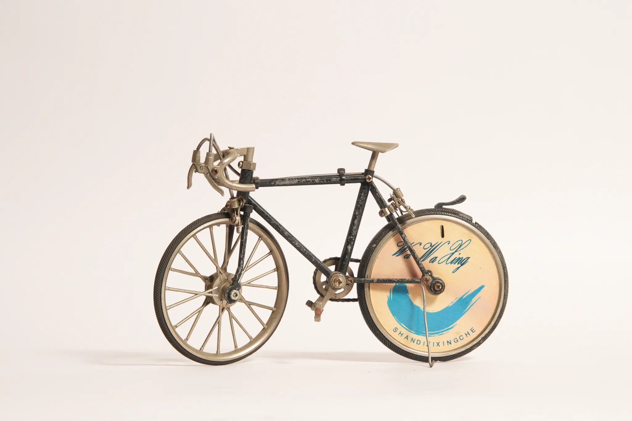 Vintage Precision Die-Cast Racing Bicycle Model — photograph