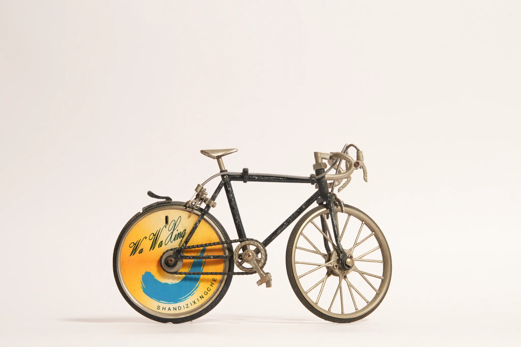 Vintage Precision Die-Cast Racing Bicycle Model — photograph