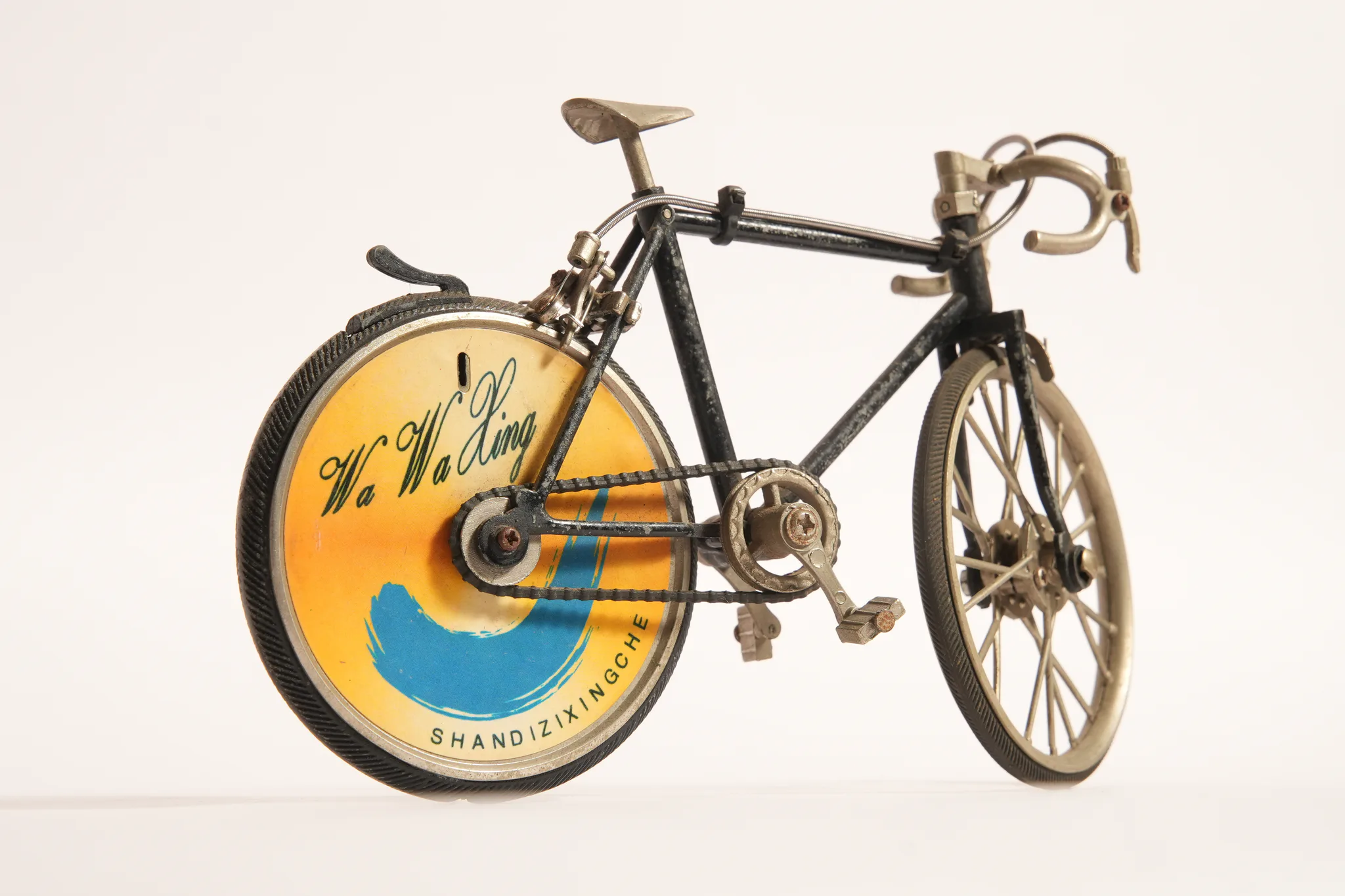 Vintage Precision Die-Cast Racing Bicycle Model — photograph