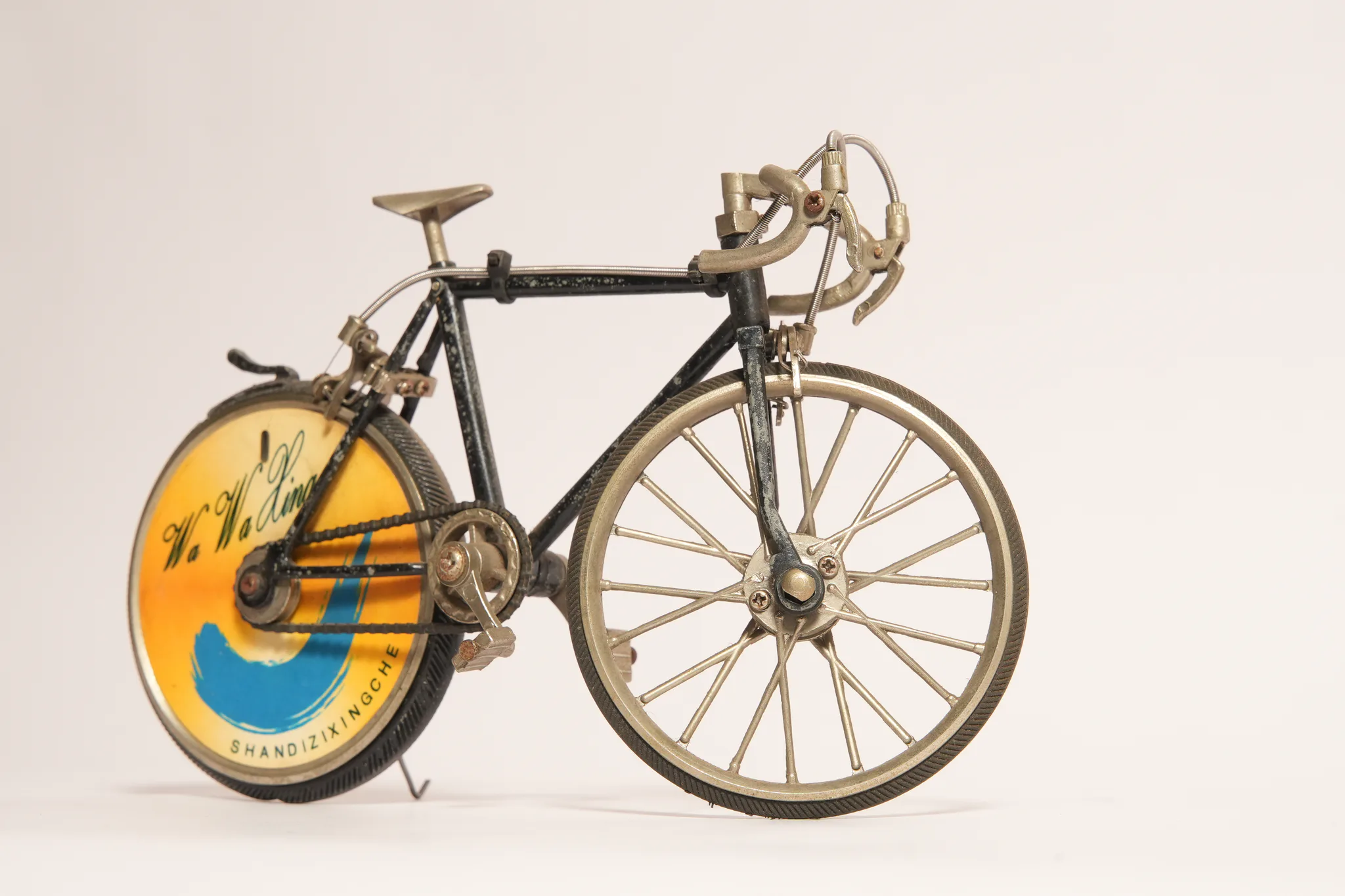 Vintage Precision Die-Cast Racing Bicycle Model — photograph