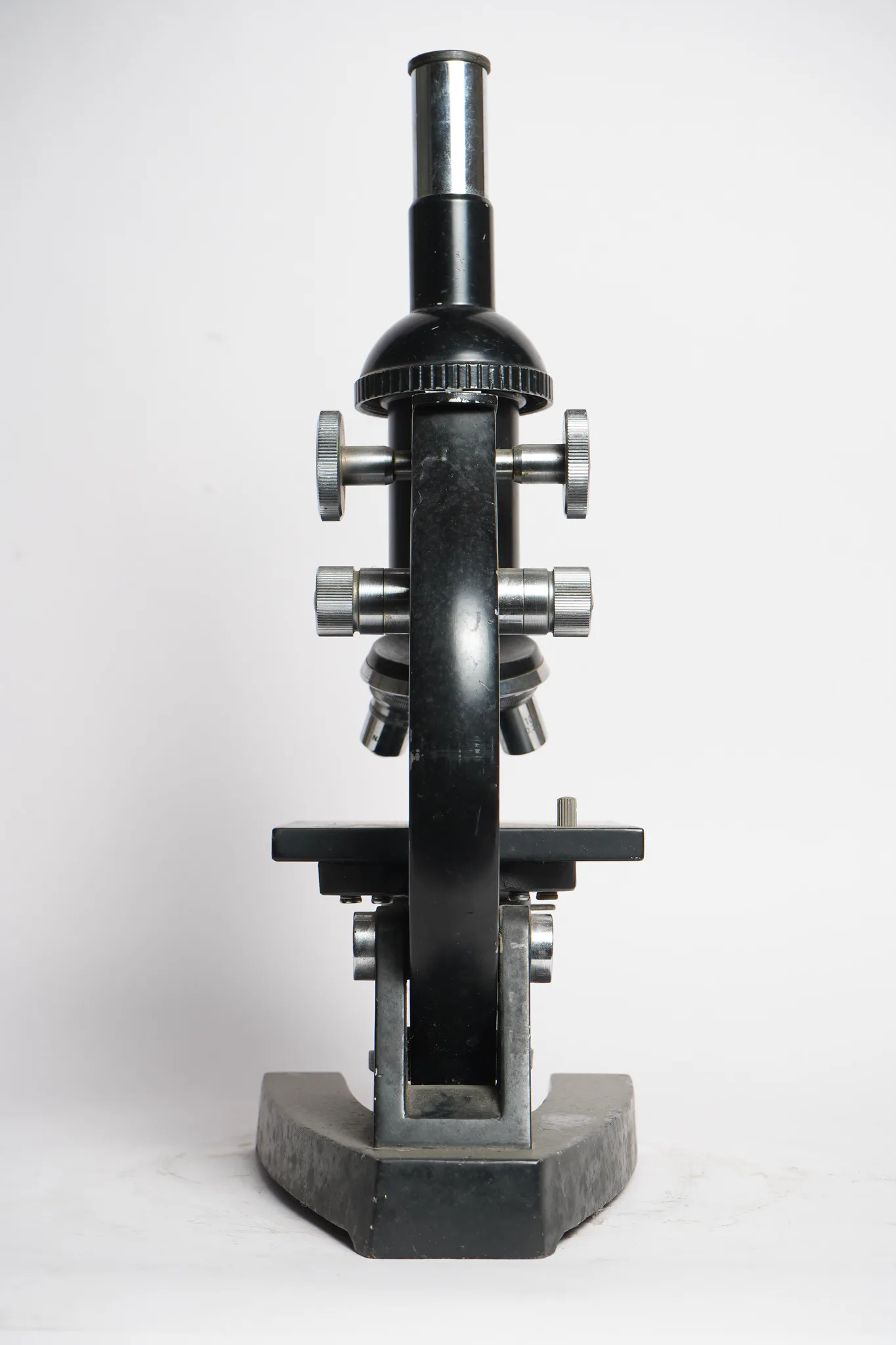 Vintage Precision Monocular Compound Microscope — A one-of-one object, not a stock photograph.