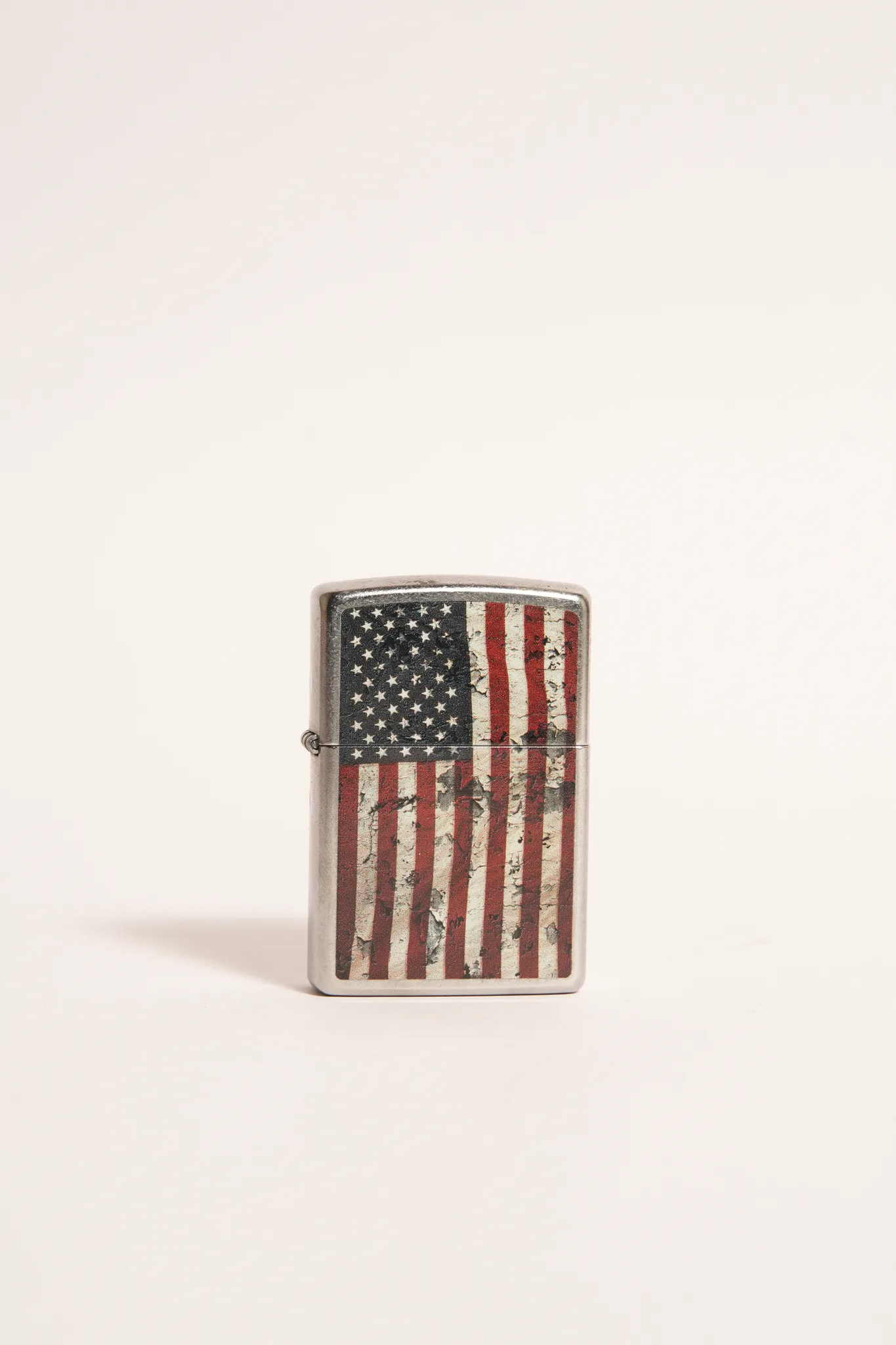Vintage Zippo Distressed Stars & Stripes Lighter