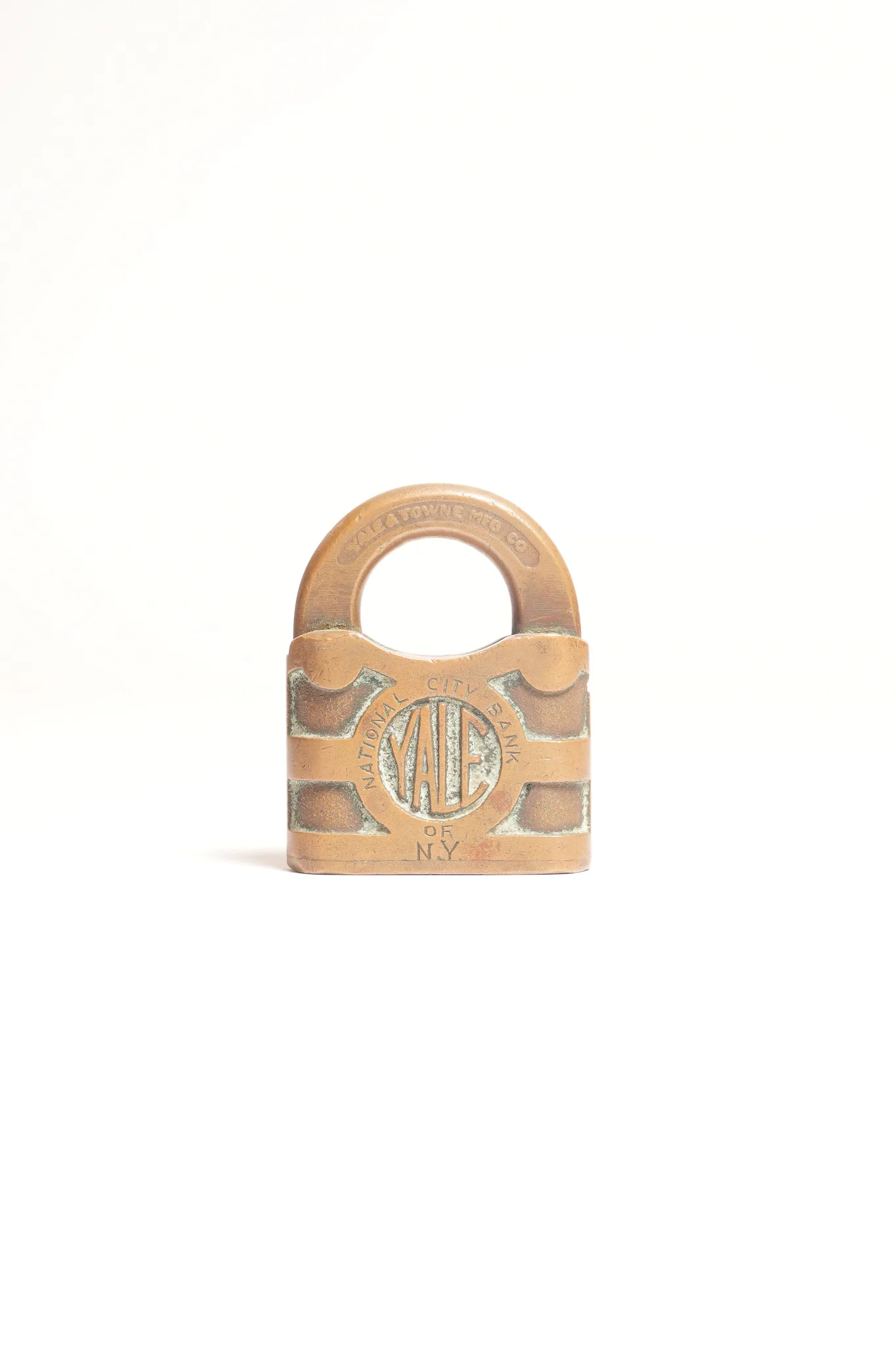 Yale & Towne Mfg. Co. National City Bank Padlock — photograph