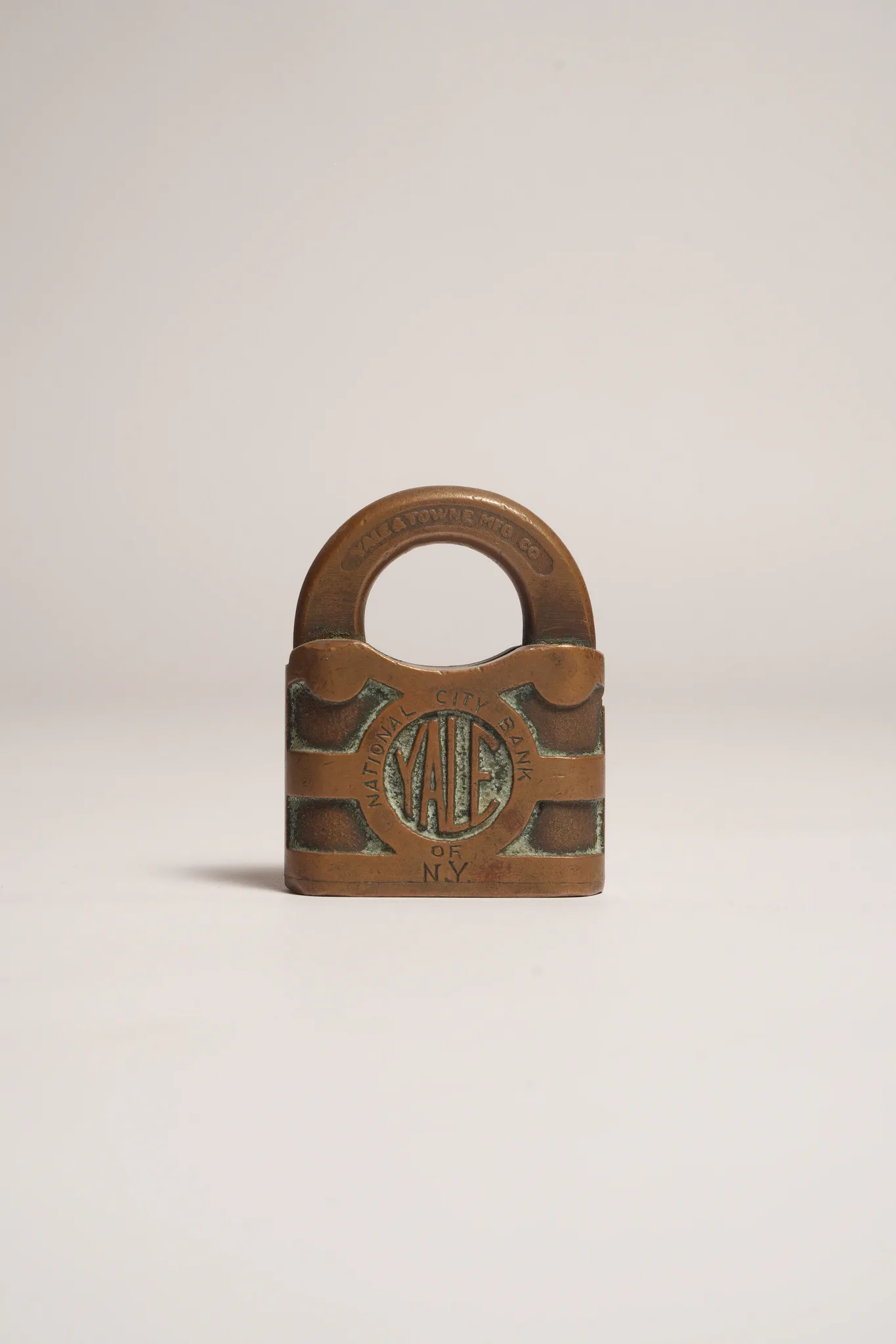 Yale & Towne Mfg. Co. National City Bank Padlock — photograph