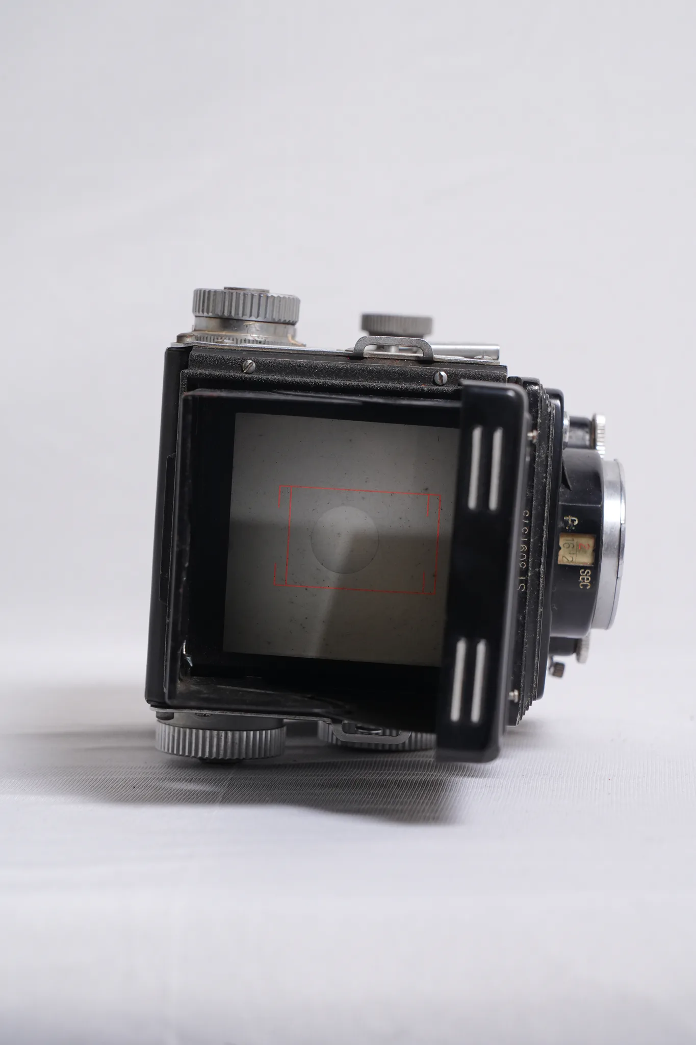 Yashica-635 TLR Film Camera with Leather Case — photograph