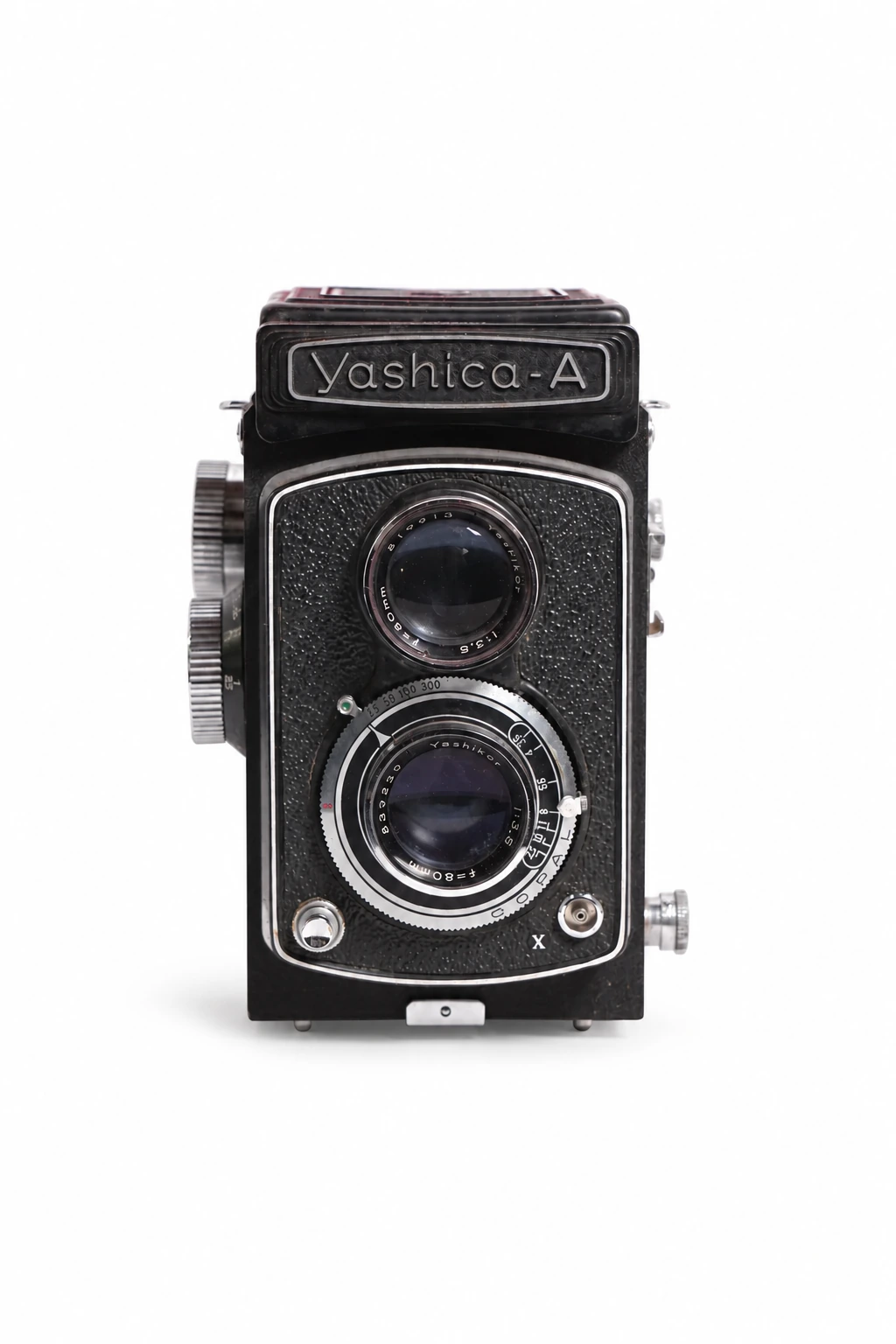 Yashica-A Twin-Lens Reflex Camera with Leather Case